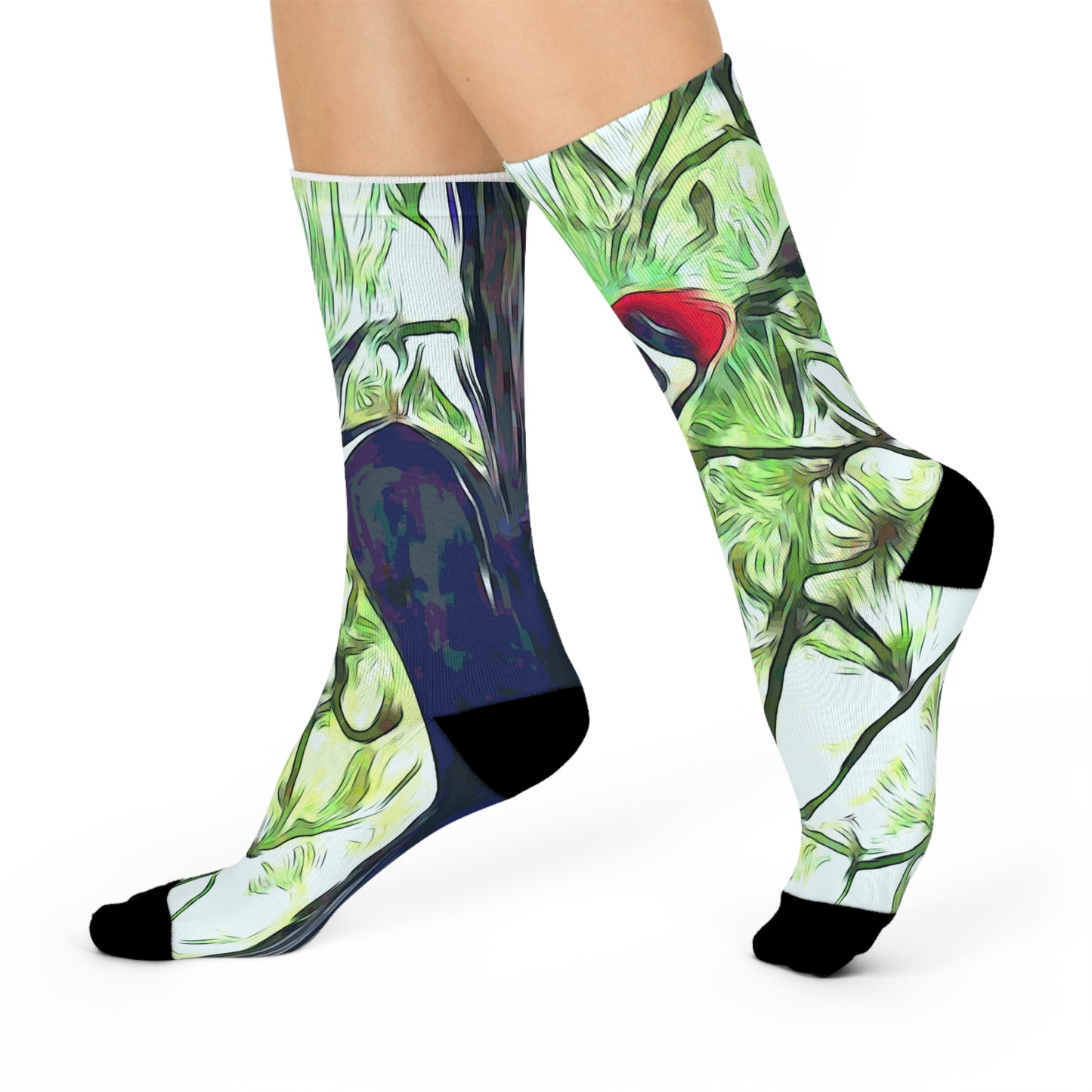 Pileated Woodpecker Crew Socks