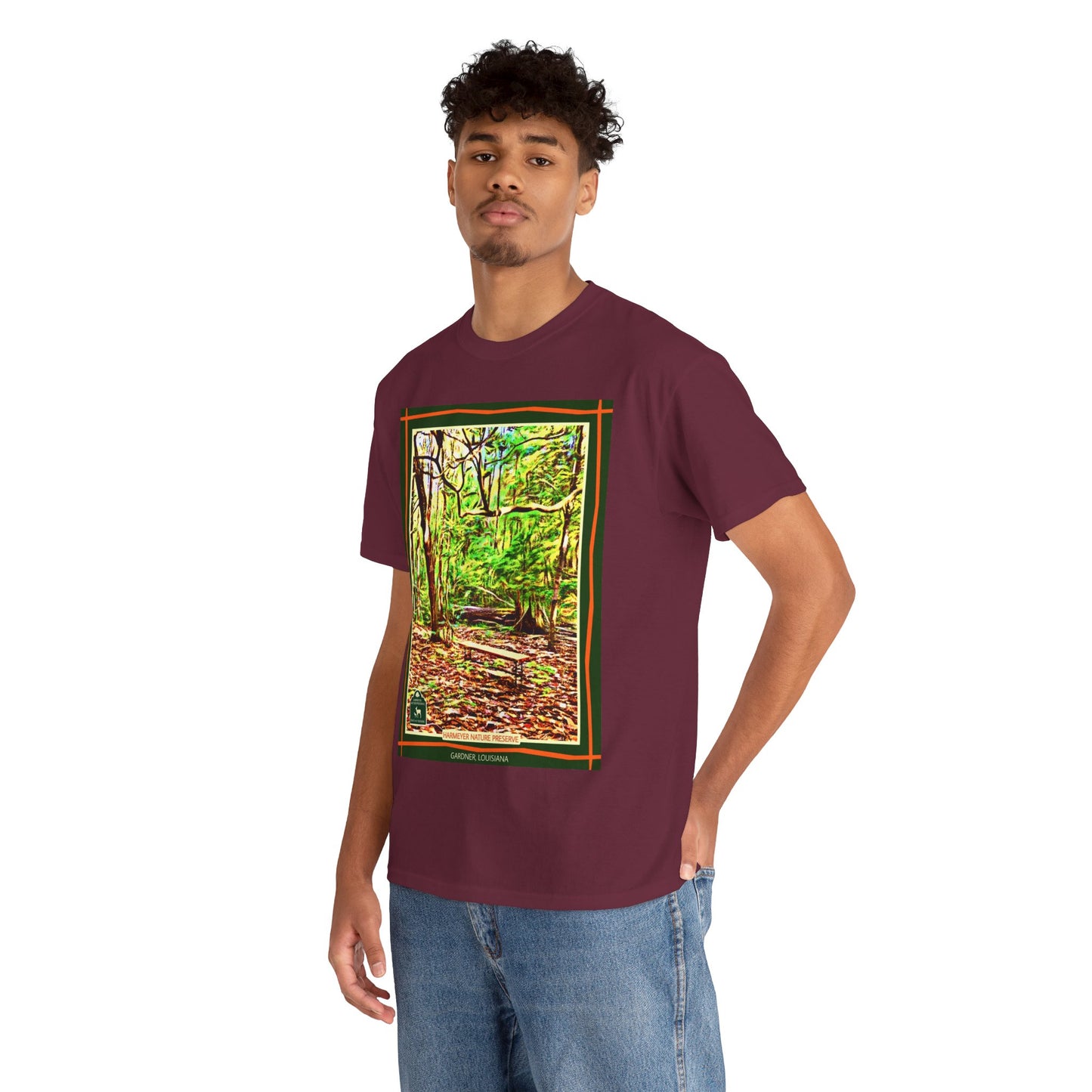 Harmeyer Nature Preserve Tee — Stylized Nature Park Graphic