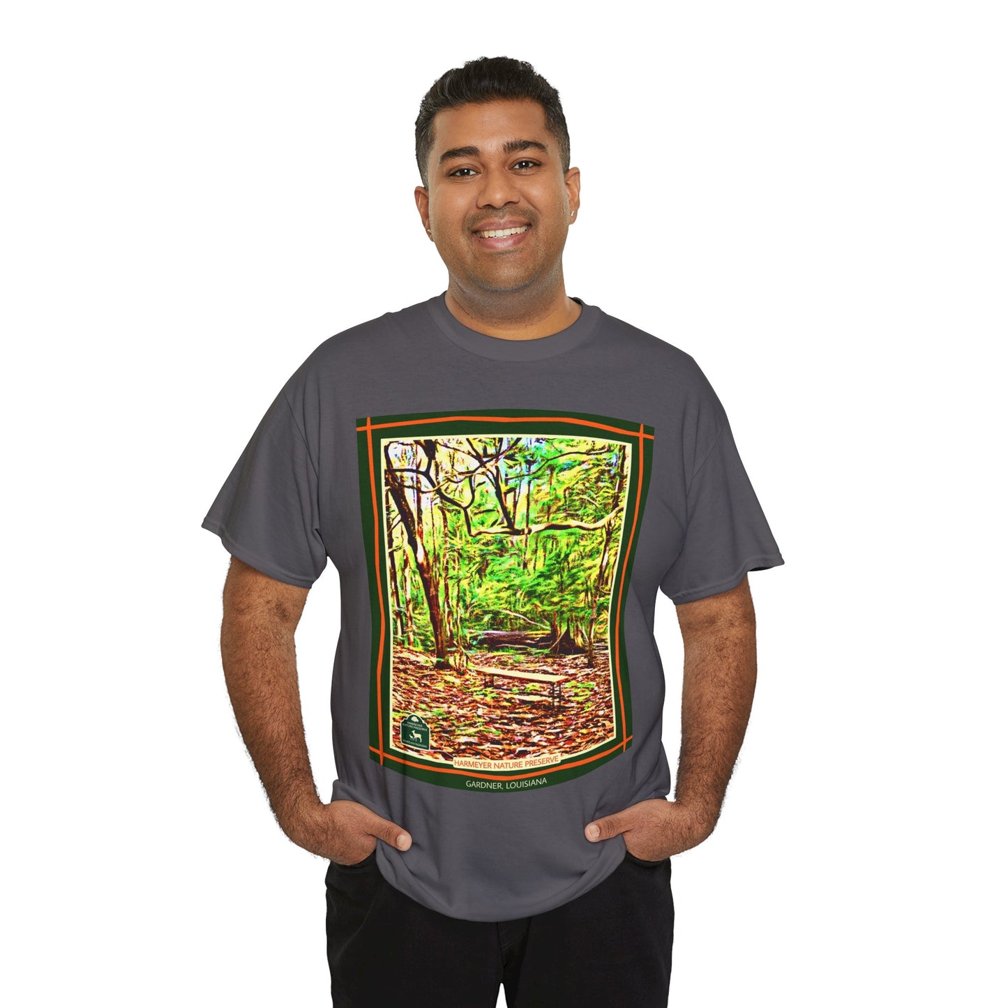 Harmeyer Nature Preserve Tee — Stylized Nature Park Graphic