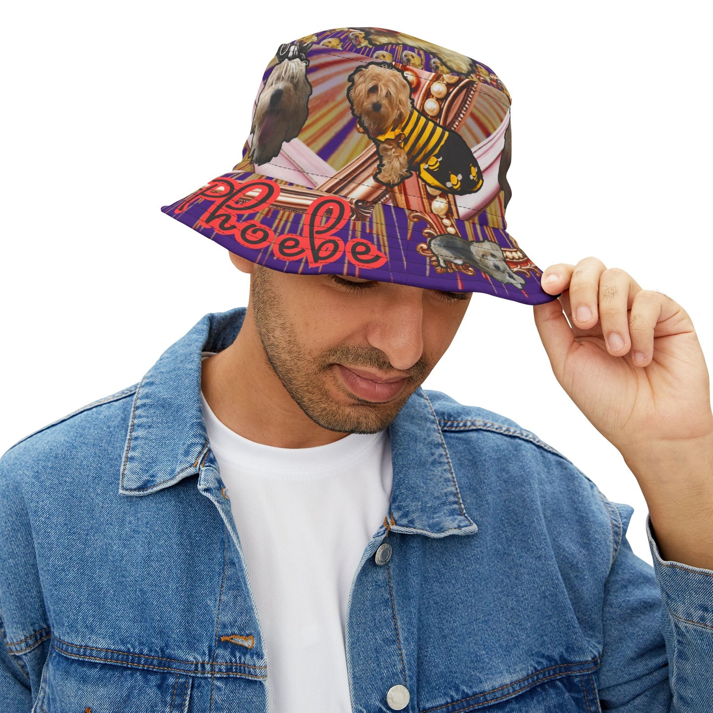 Phoebe Love Bucket Hat Purple