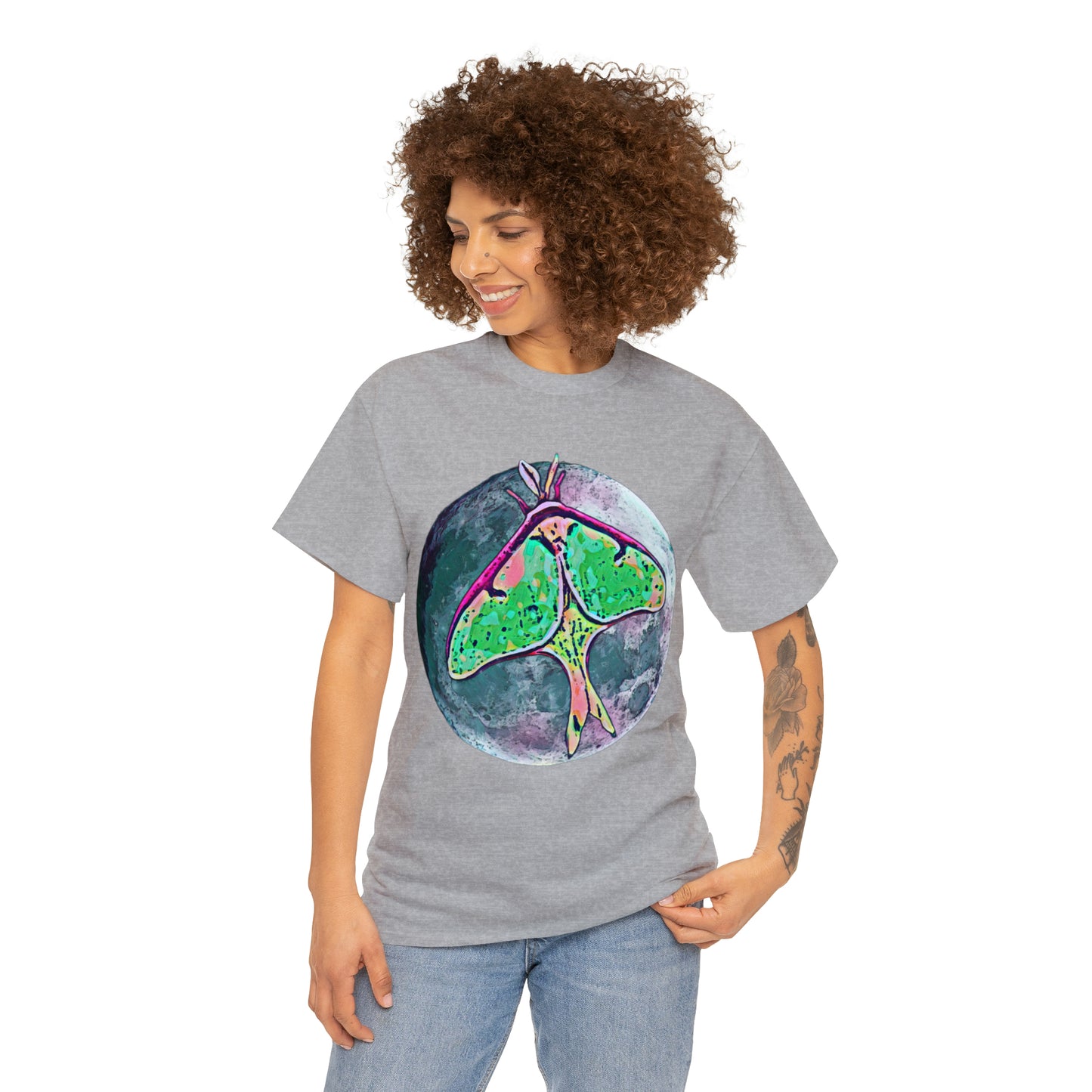 Luna Moth Unisex Heavy Cotton Tee