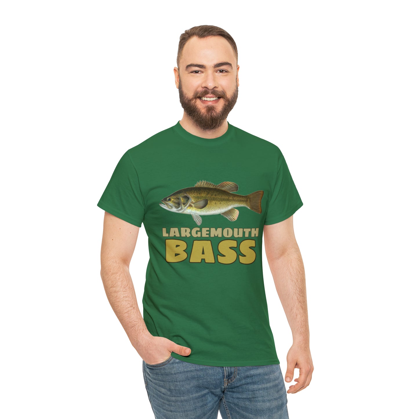 Largemouth Bass Unisex Heavy Cotton Tee