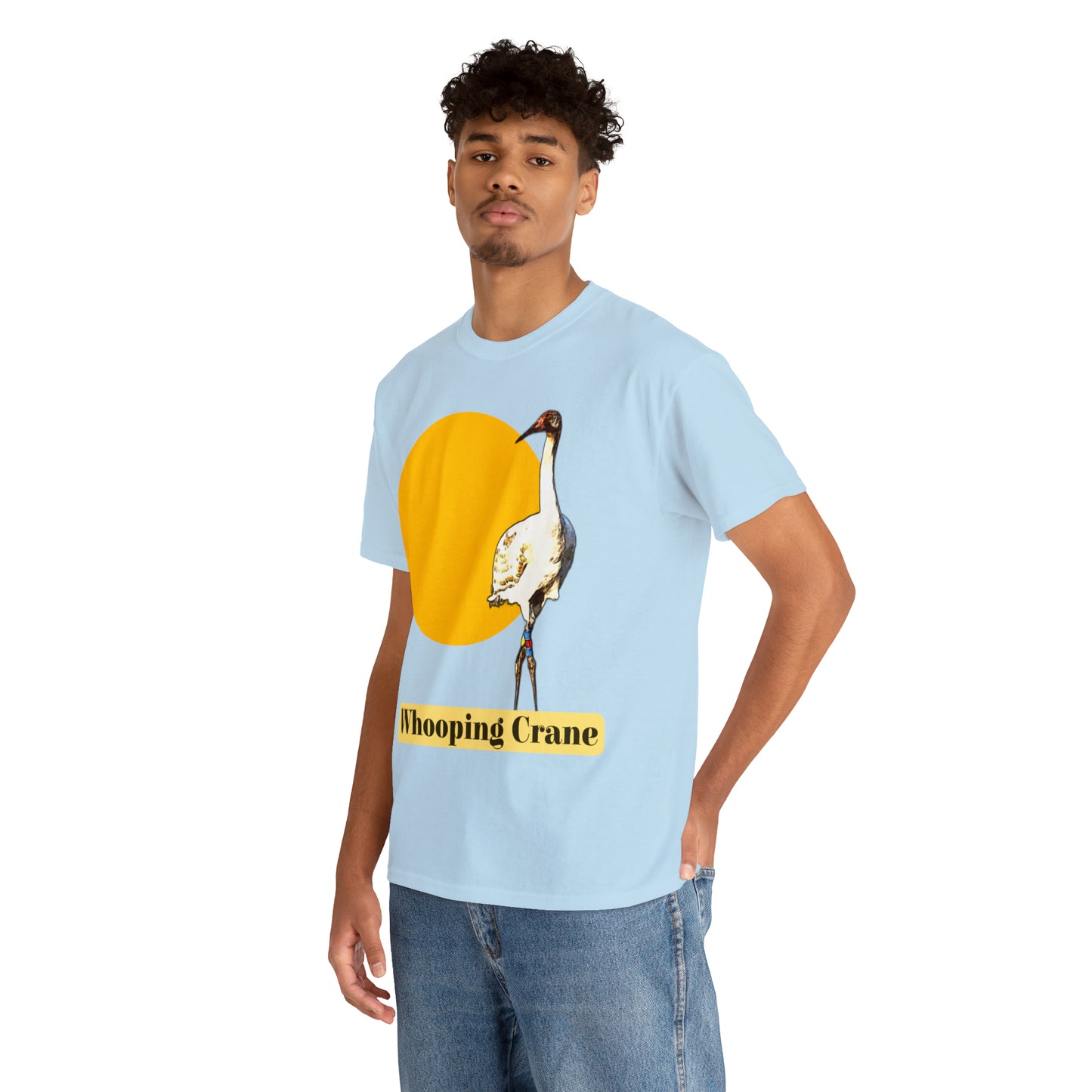 Whooping Crane Unisex Heavy Cotton Tee