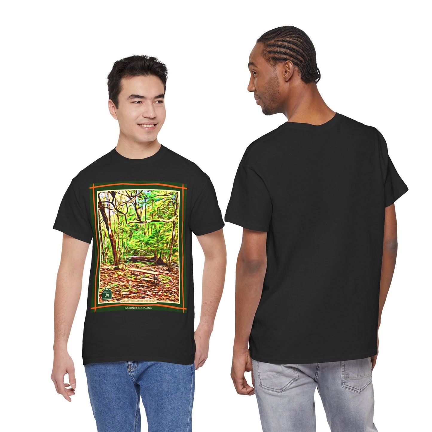 Harmeyer Nature Preserve Tee — Stylized Nature Park Graphic
