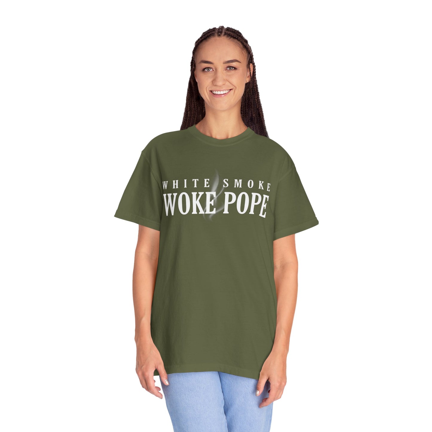Woke Pope T-Shirt - Unisex Garment-Dyed Tee for Activists