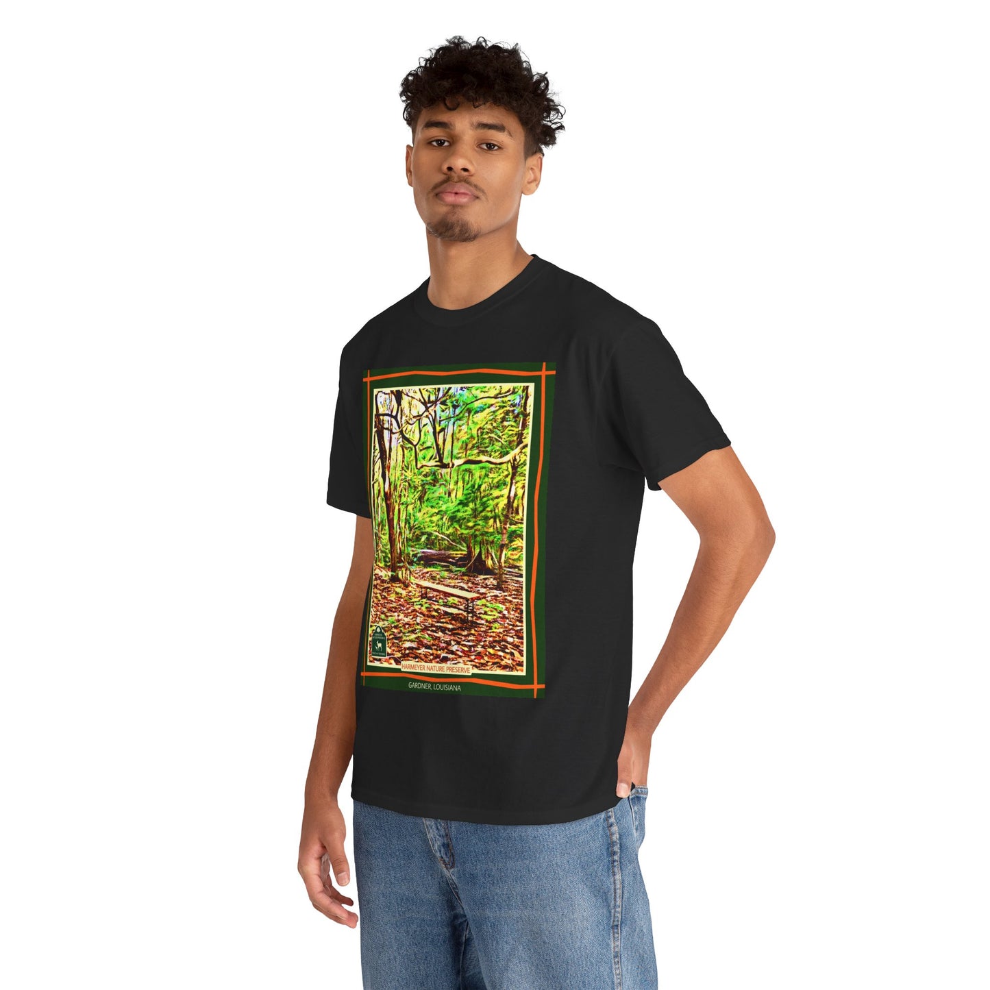 Harmeyer Nature Preserve Tee — Stylized Nature Park Graphic