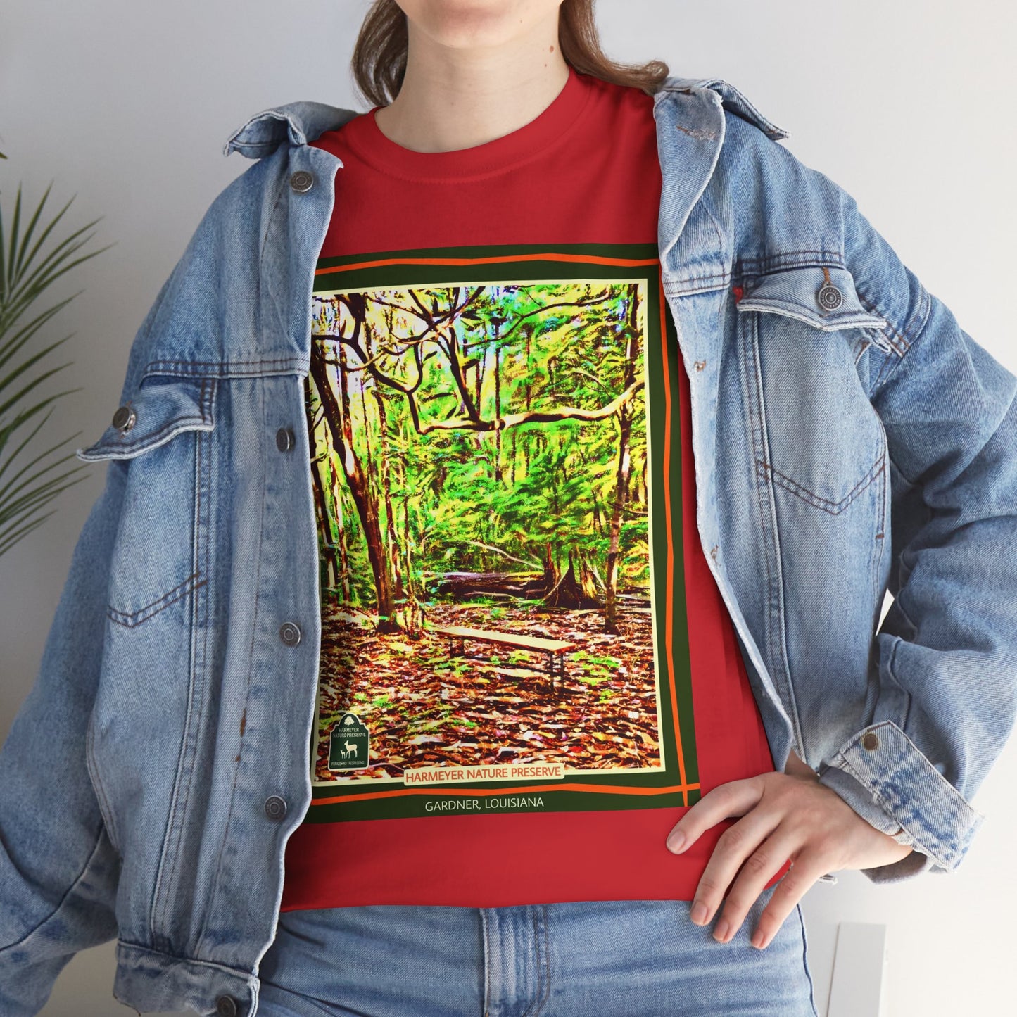 Harmeyer Nature Preserve Tee — Stylized Nature Park Graphic