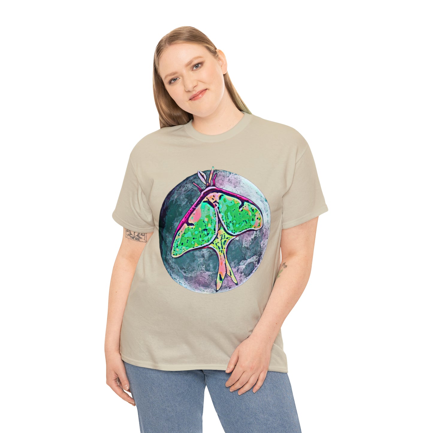 Luna Moth Unisex Heavy Cotton Tee