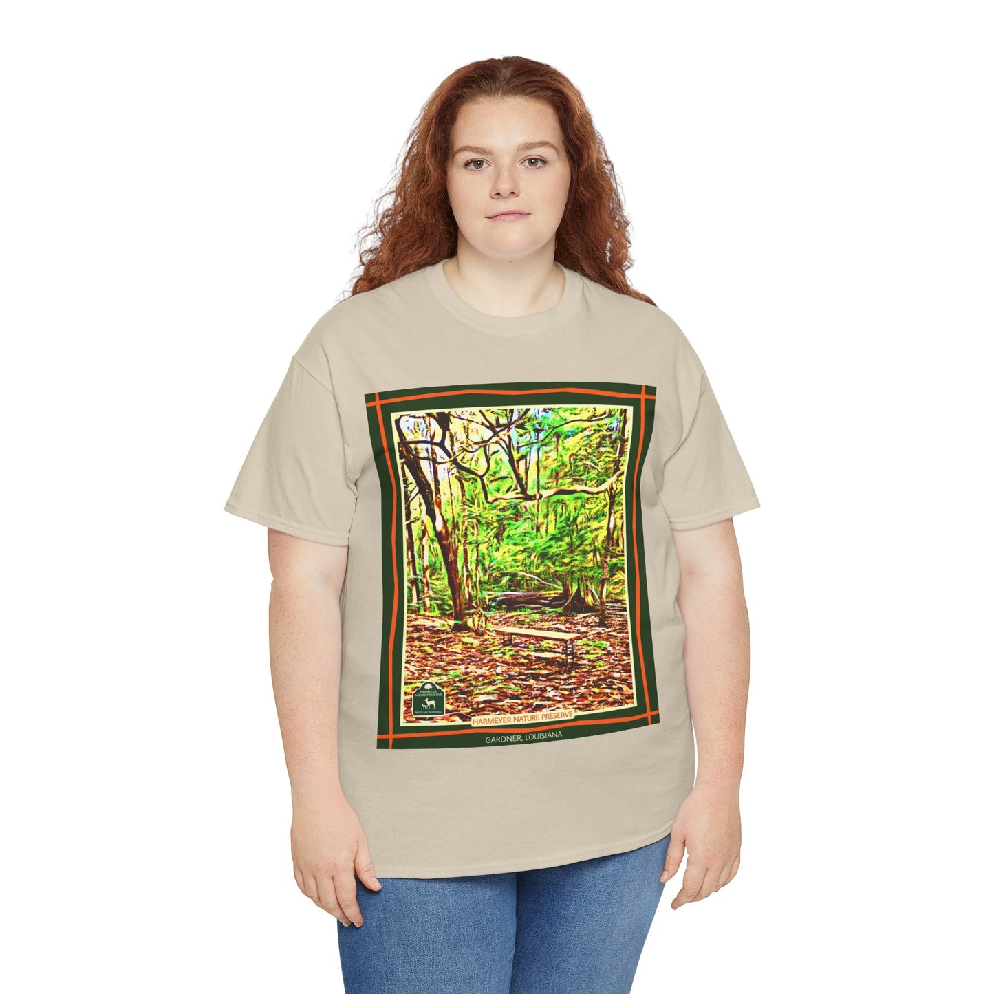 Harmeyer Nature Preserve Tee — Stylized Nature Park Graphic