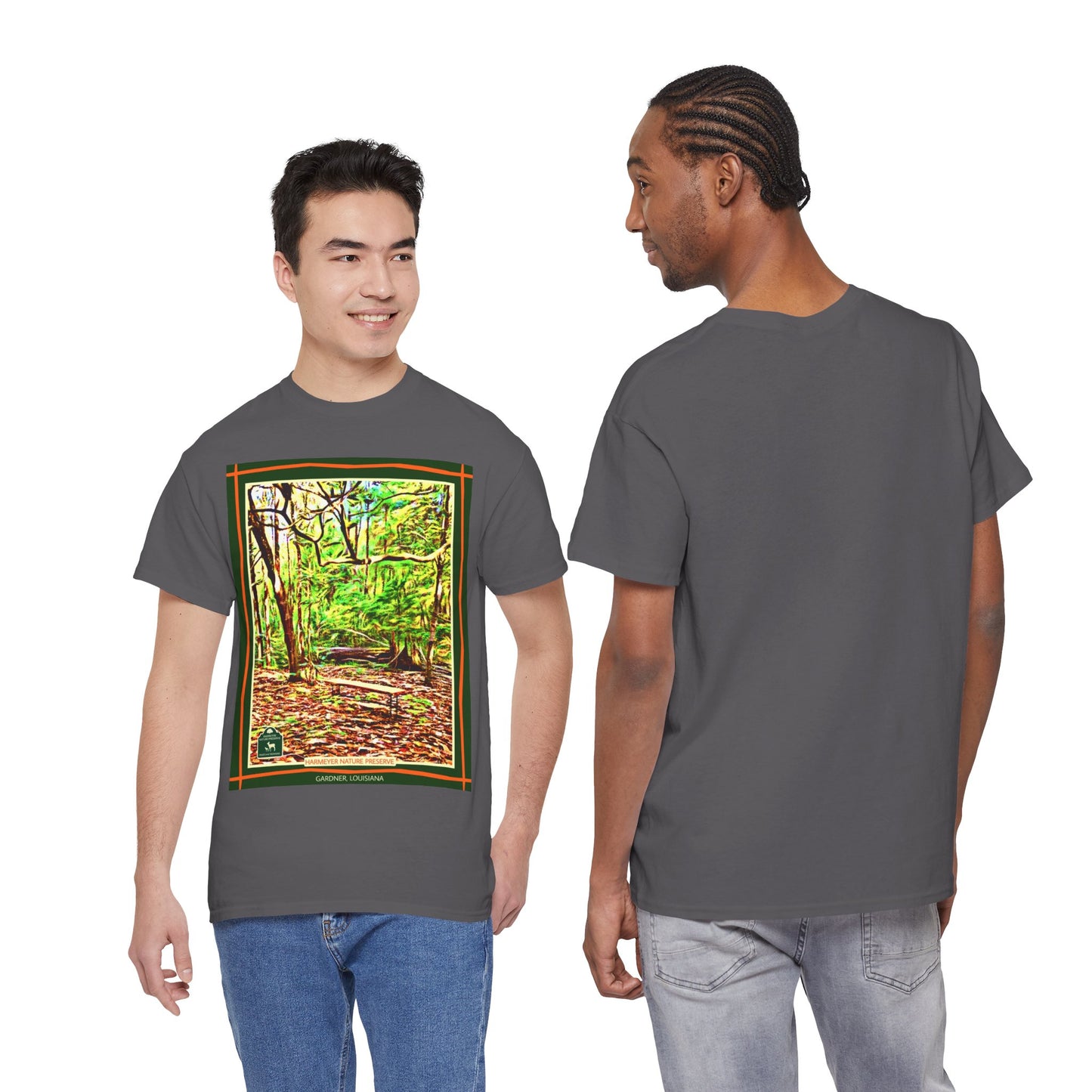 Harmeyer Nature Preserve Tee — Stylized Nature Park Graphic