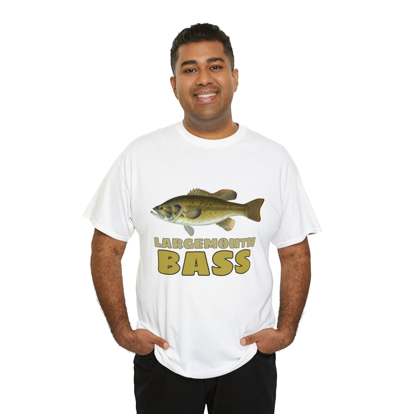 Largemouth Bass Unisex Heavy Cotton Tee