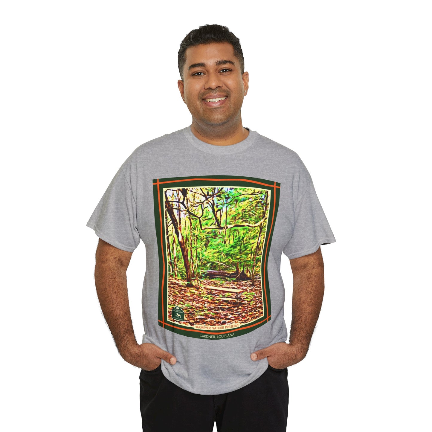 Harmeyer Nature Preserve Tee — Stylized Nature Park Graphic