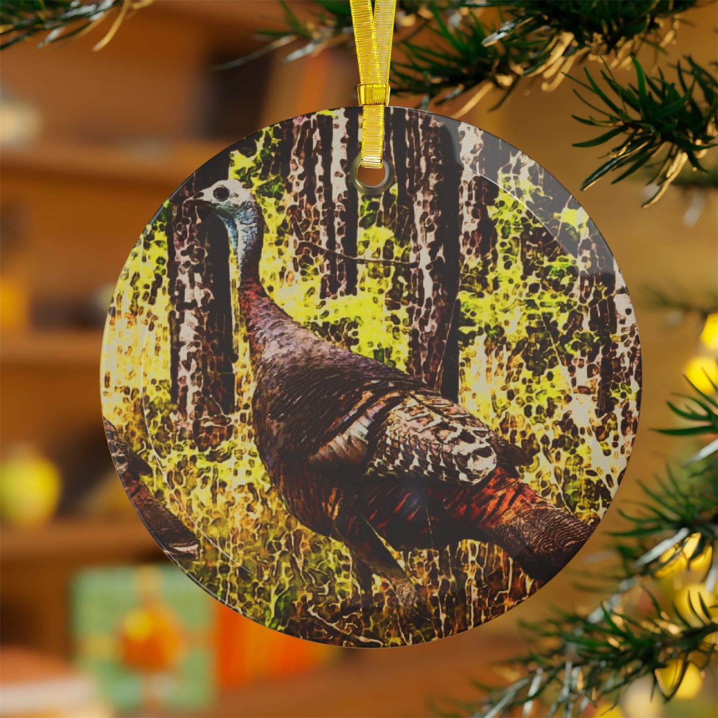 Kisatchie Turkey Glass Ornaments