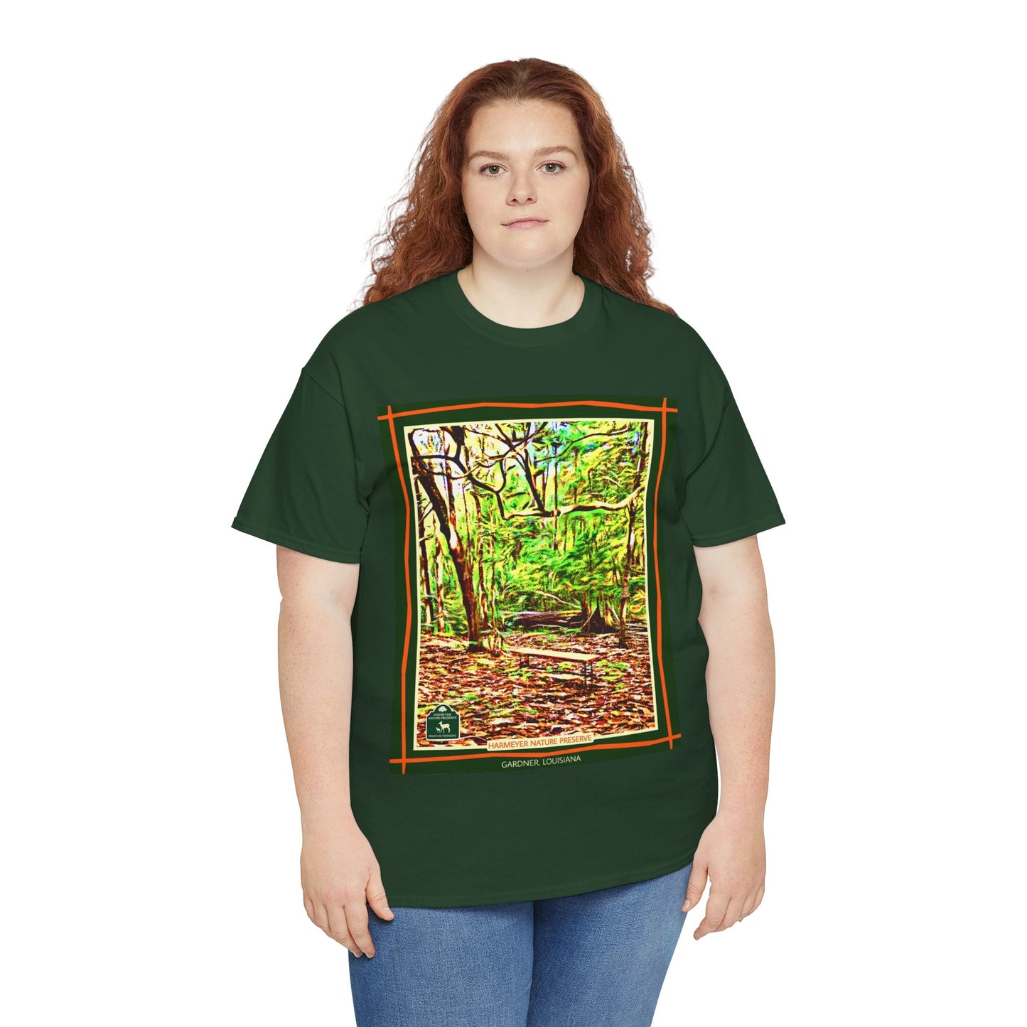 Harmeyer Nature Preserve Tee — Stylized Nature Park Graphic