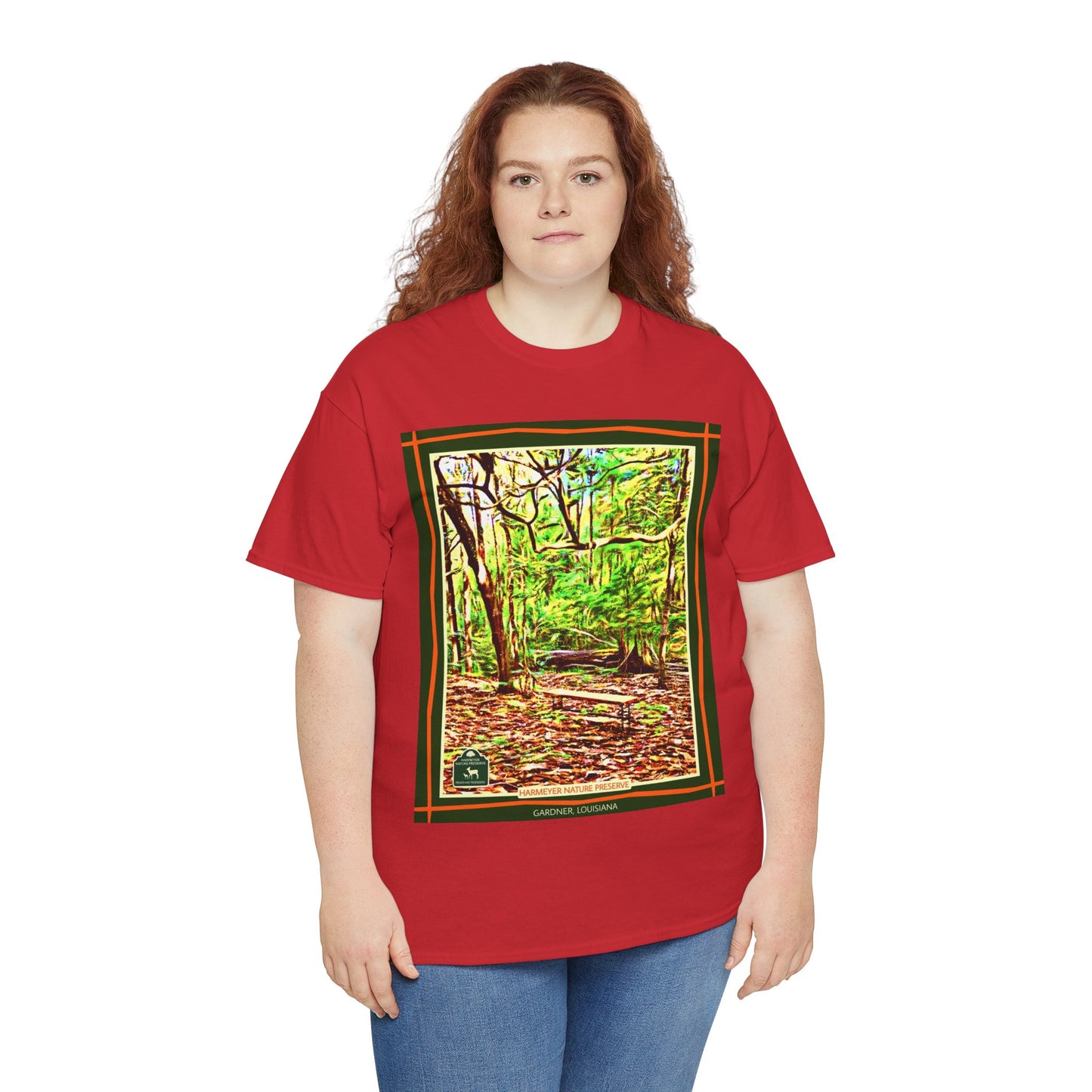 Harmeyer Nature Preserve Tee — Stylized Nature Park Graphic