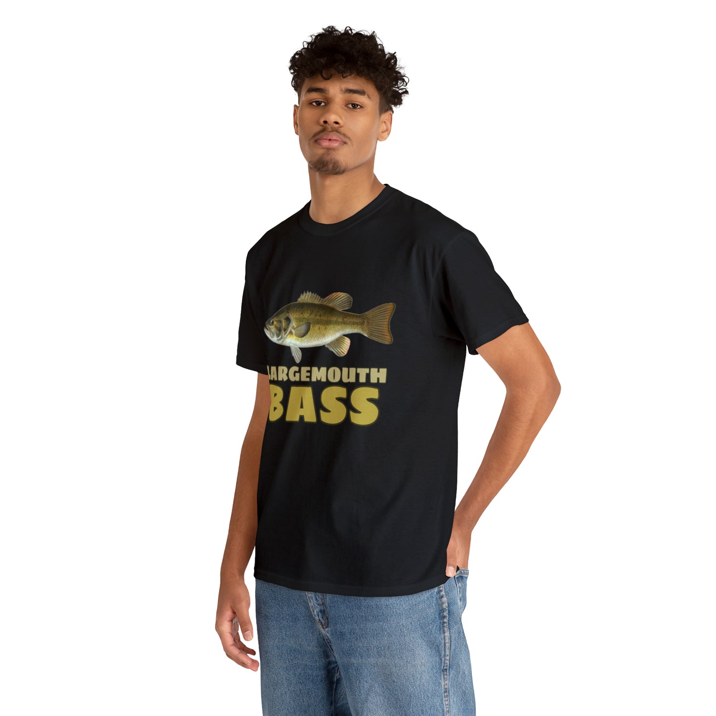 Largemouth Bass Unisex Heavy Cotton Tee