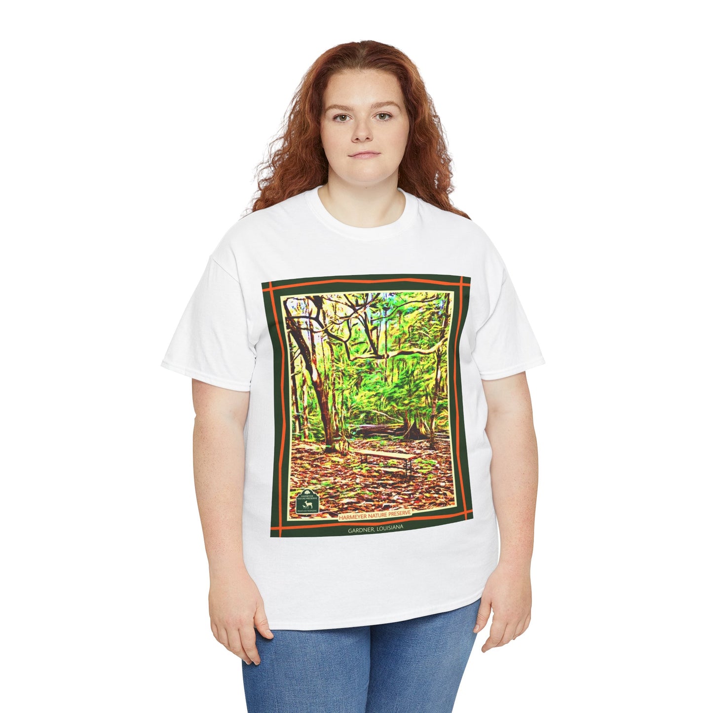 Harmeyer Nature Preserve Tee — Stylized Nature Park Graphic