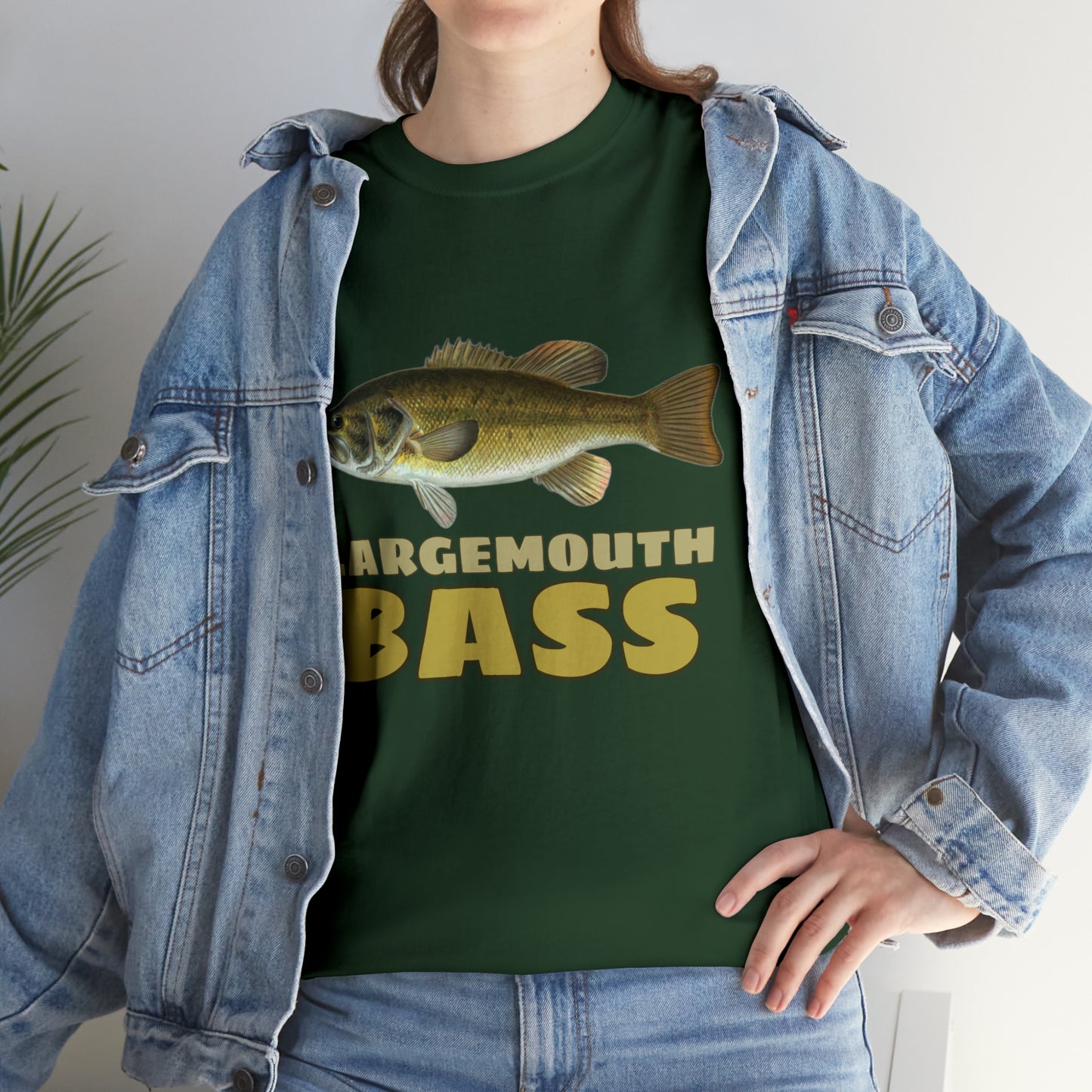 Largemouth Bass Unisex Heavy Cotton Tee