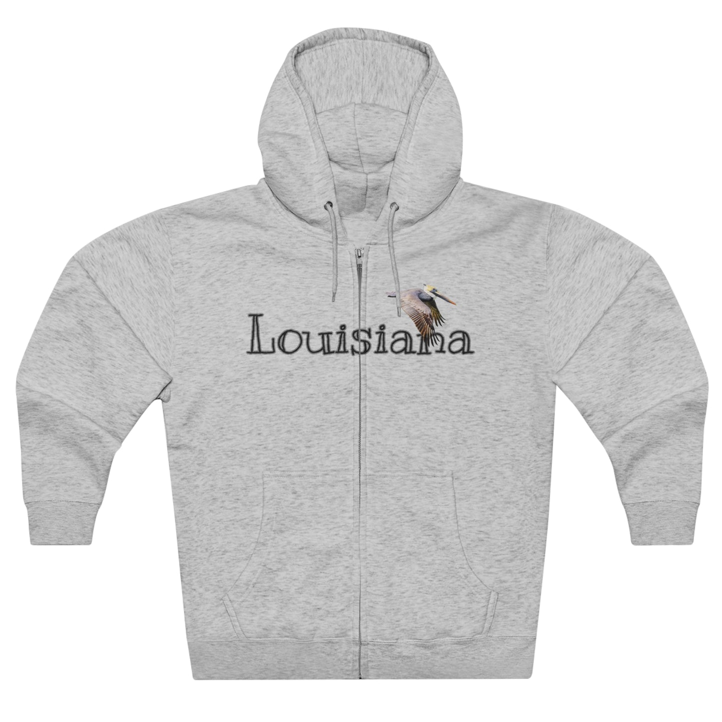 Unisex Premium Louisiana Full-Zip Hoodie