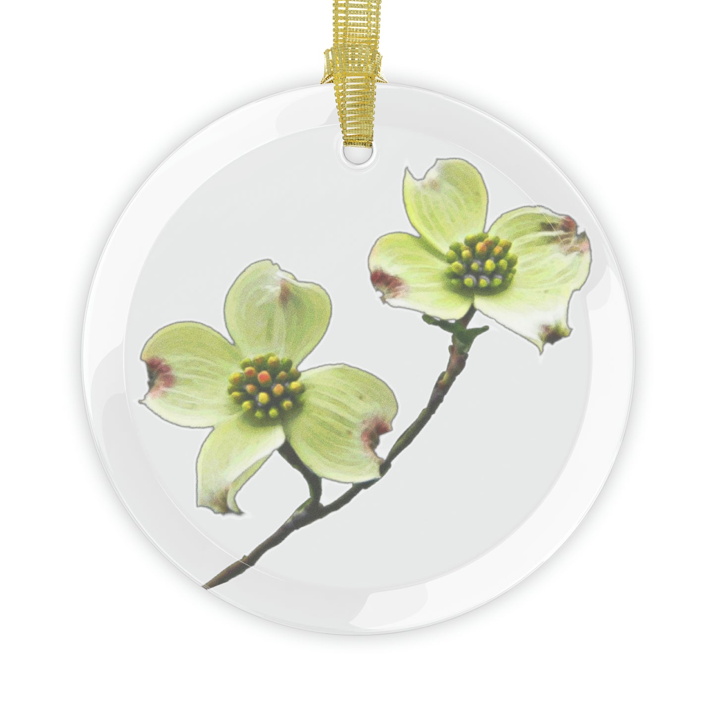 Dogwoods Glass Ornaments