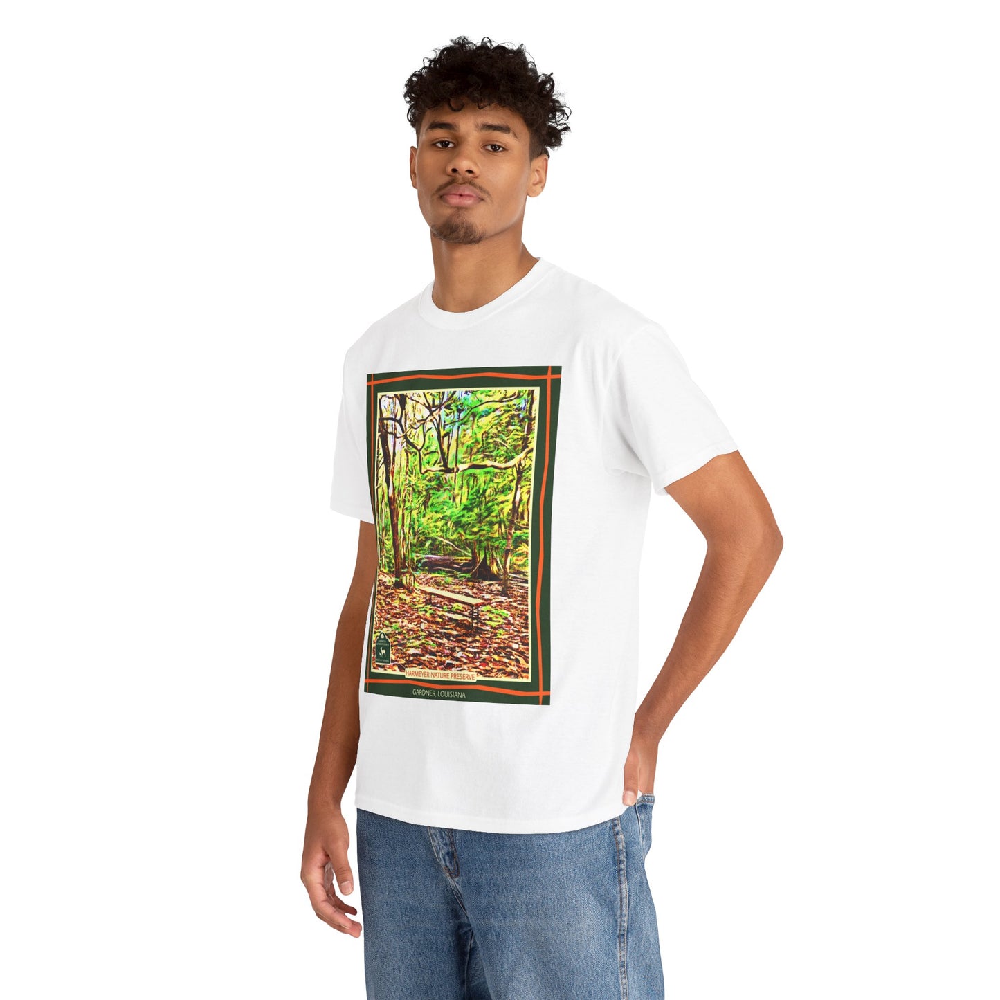 Harmeyer Nature Preserve Tee — Stylized Nature Park Graphic