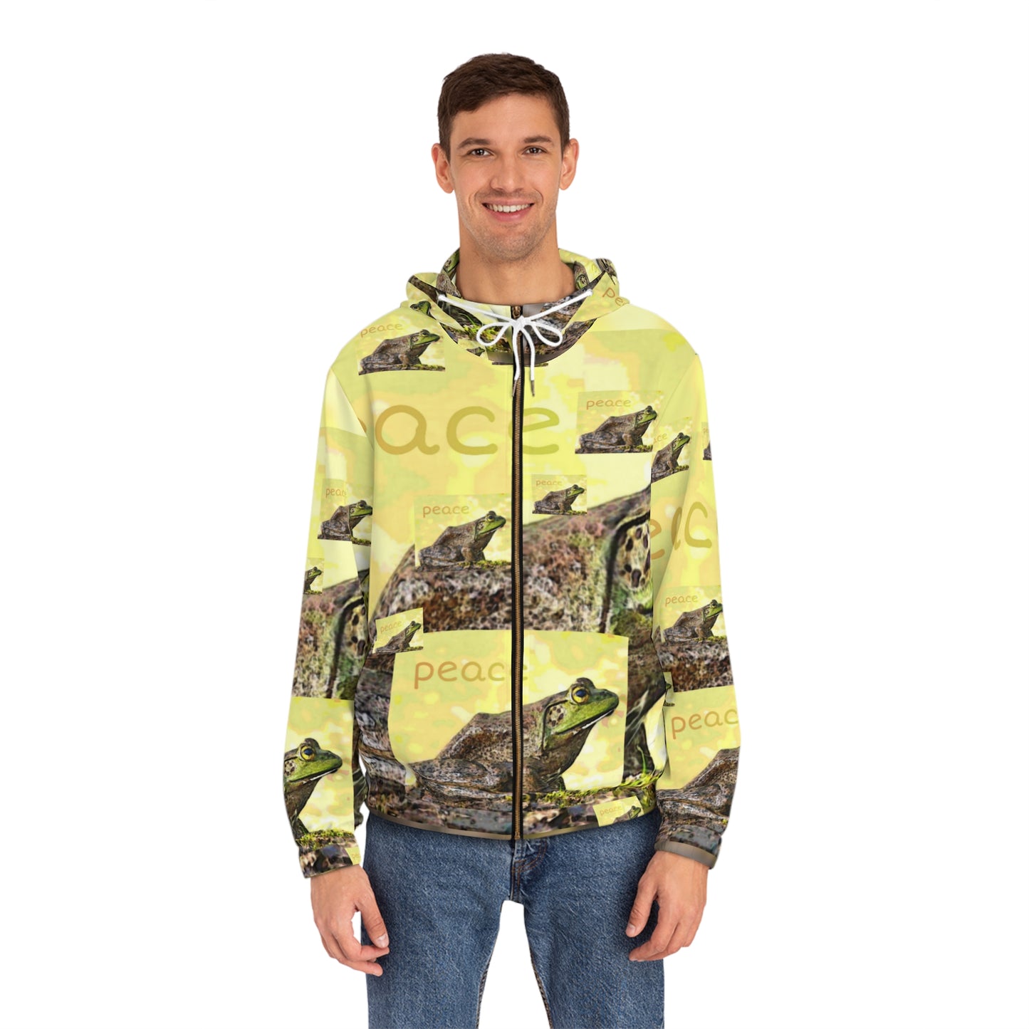 Men's Full-Zip Frog of Peace Hoodie