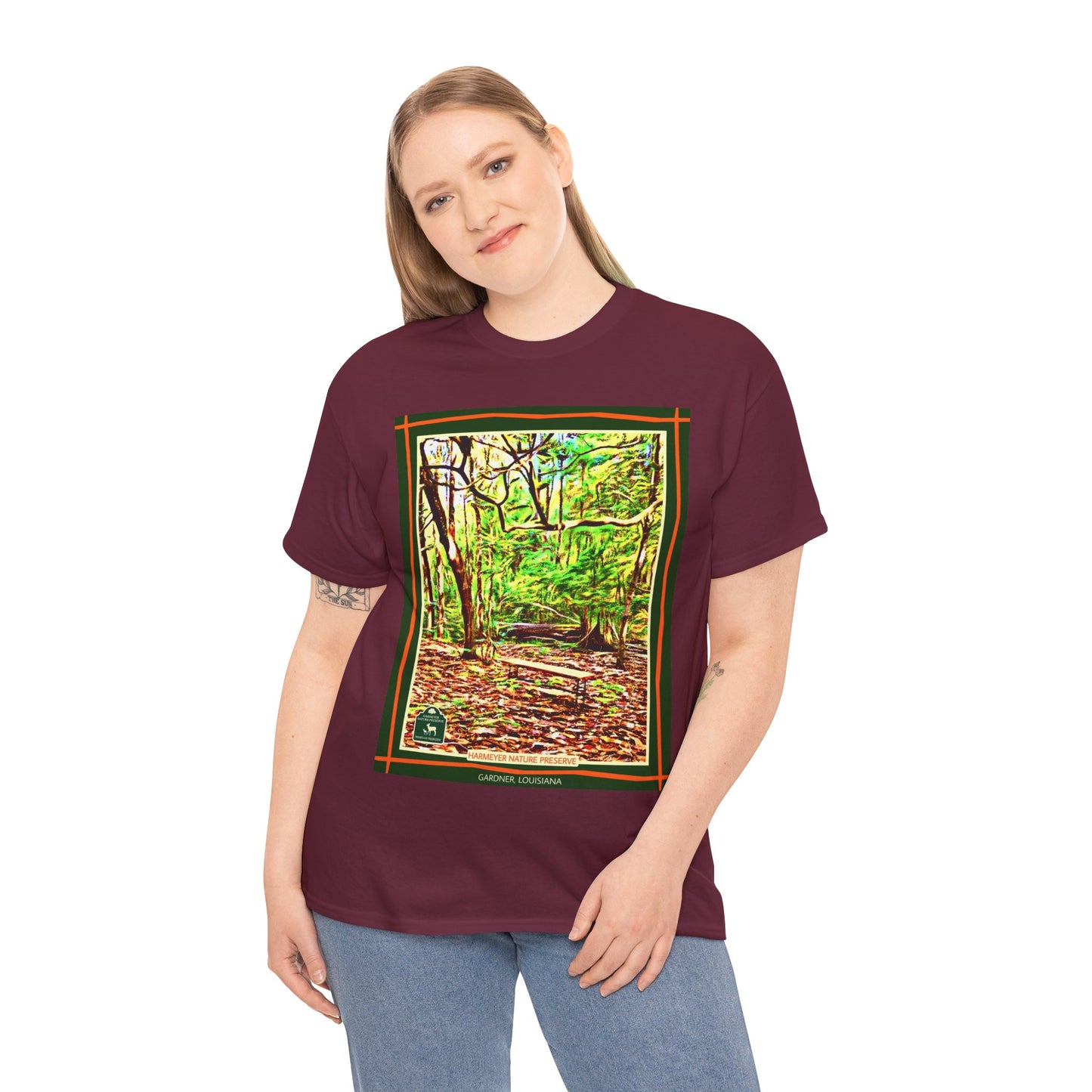 Harmeyer Nature Preserve Tee — Stylized Nature Park Graphic