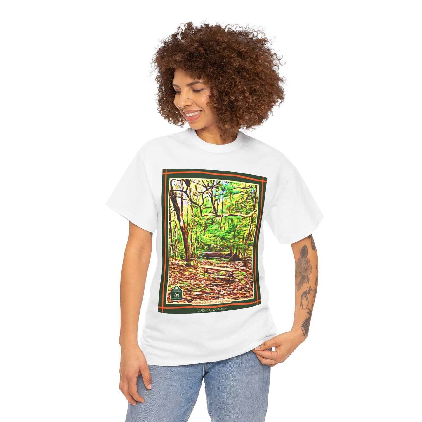 Harmeyer Nature Preserve Tee — Stylized Nature Park Graphic