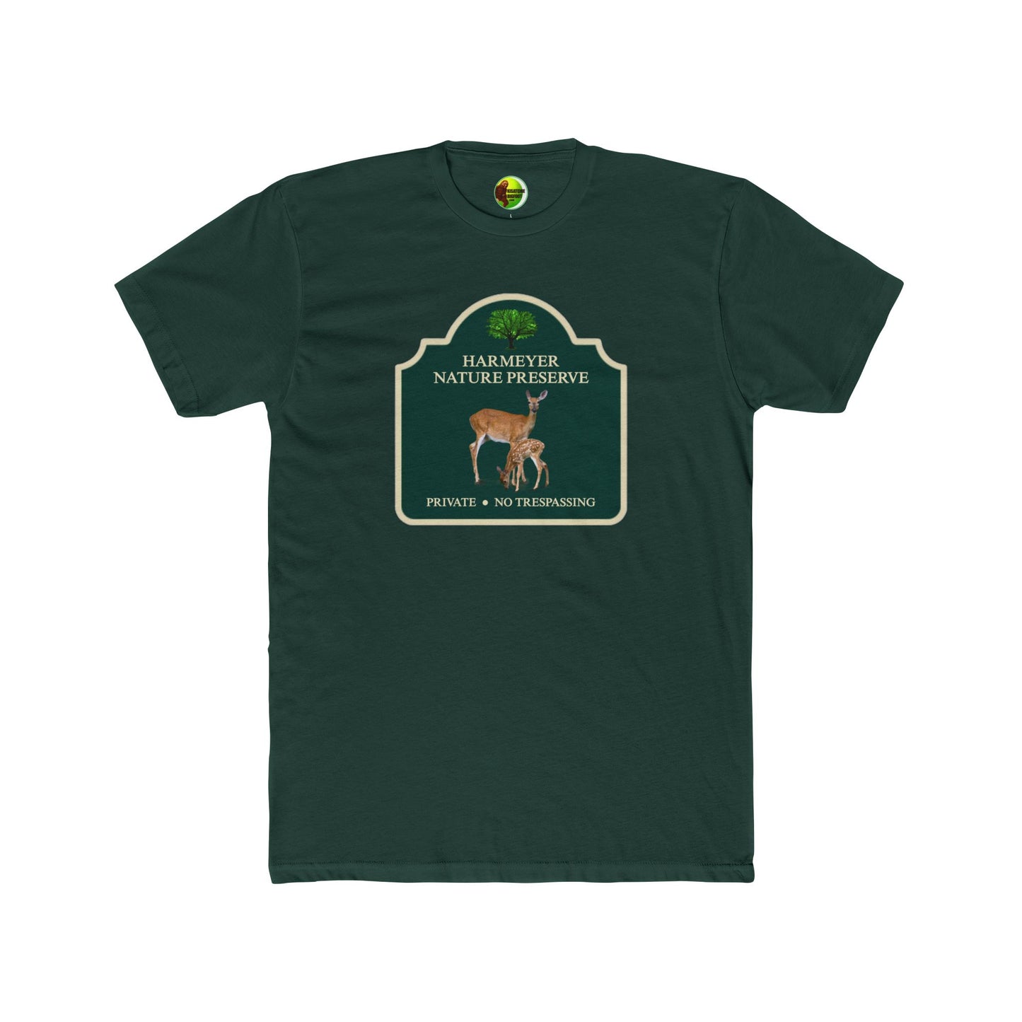 Nature Preserve Logo Cotton Tee — Color Wildlife Emblem