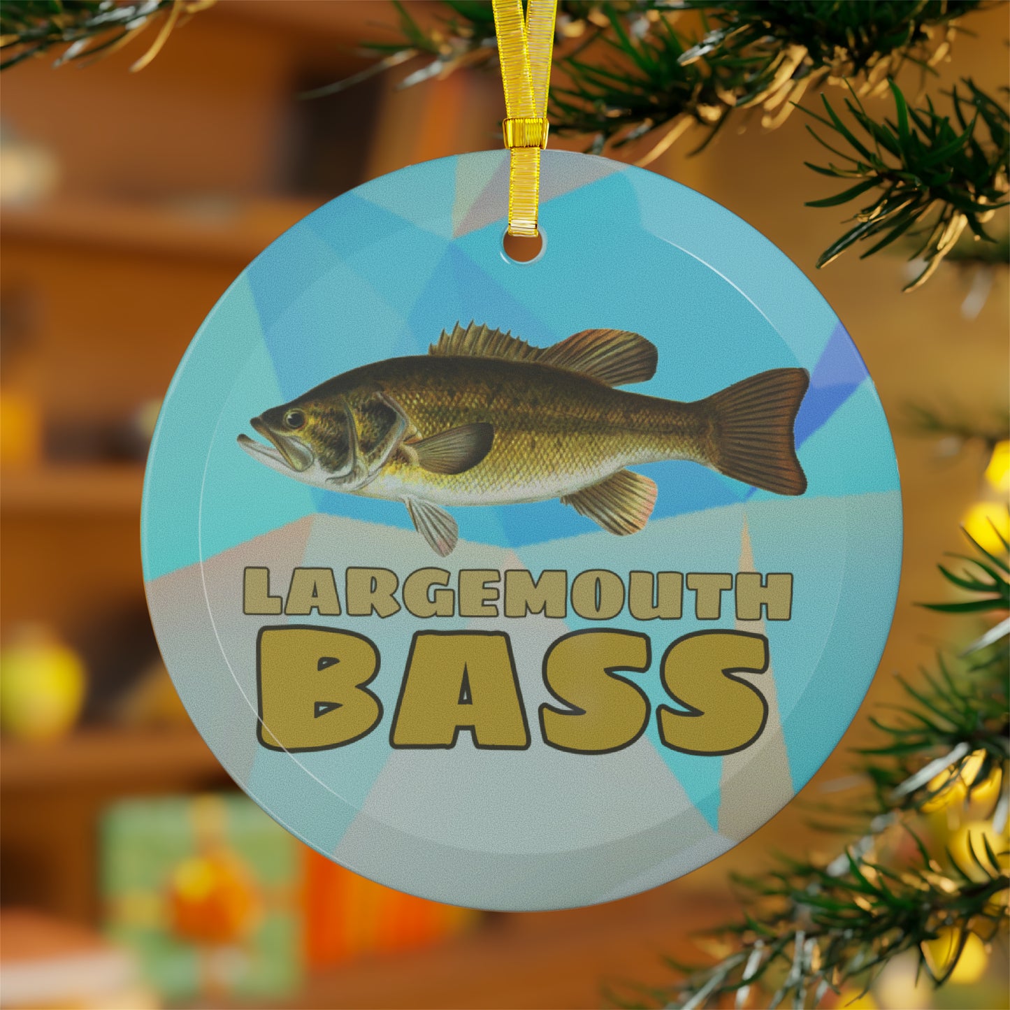 Largemouth Bass Glass Ornaments