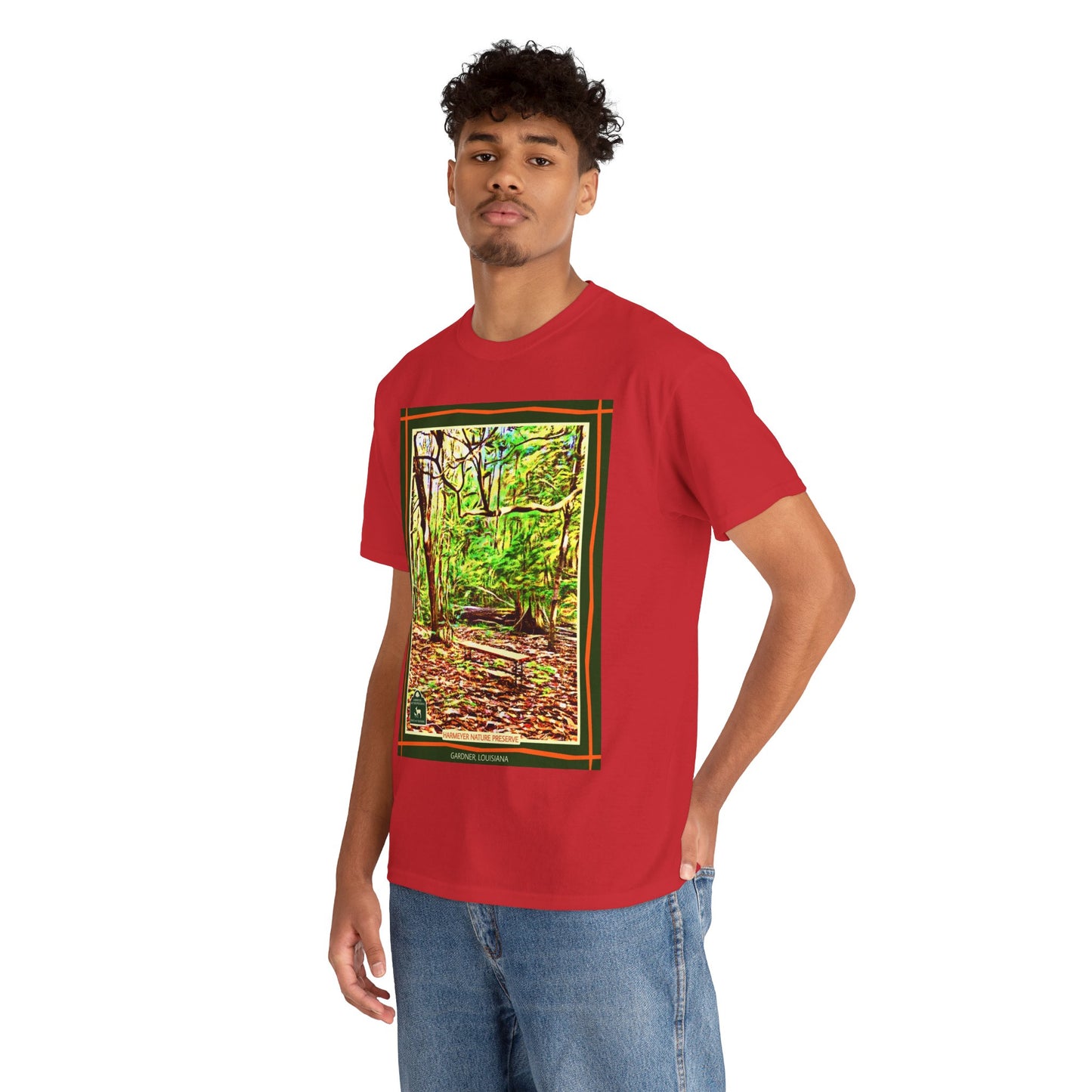 Harmeyer Nature Preserve Tee — Stylized Nature Park Graphic