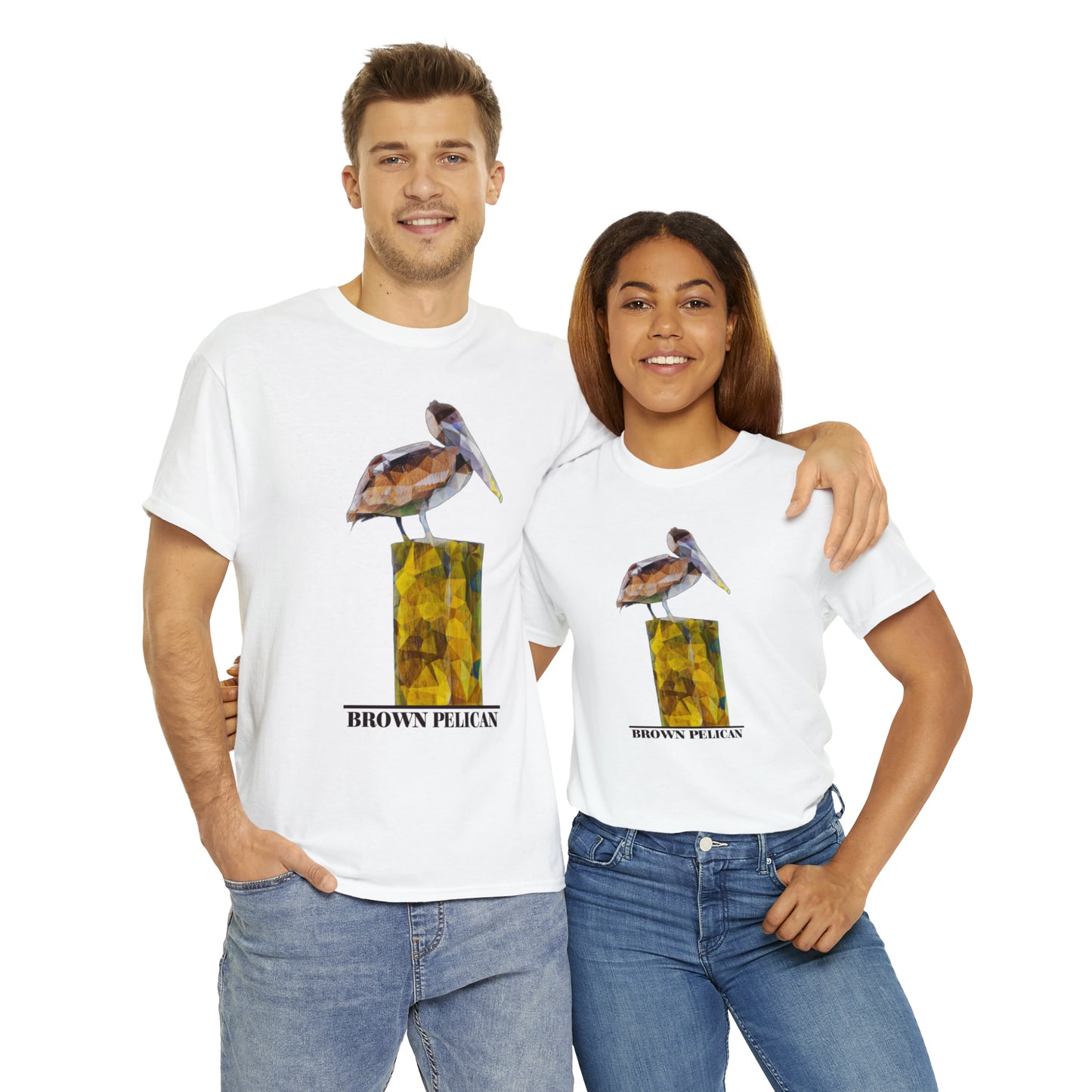 Brown Pelican Unisex Heavy Cotton Tee