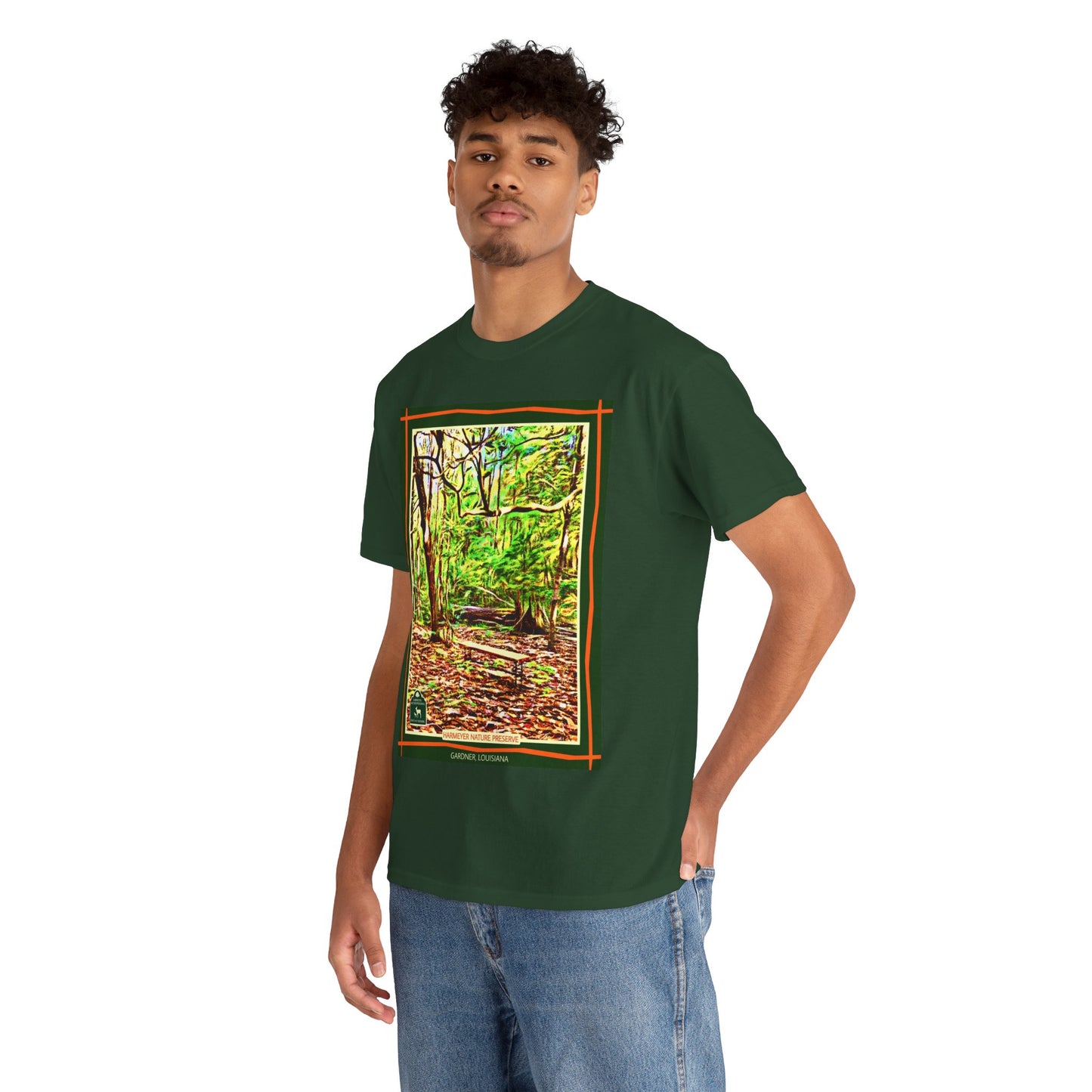 Harmeyer Nature Preserve Tee — Stylized Nature Park Graphic