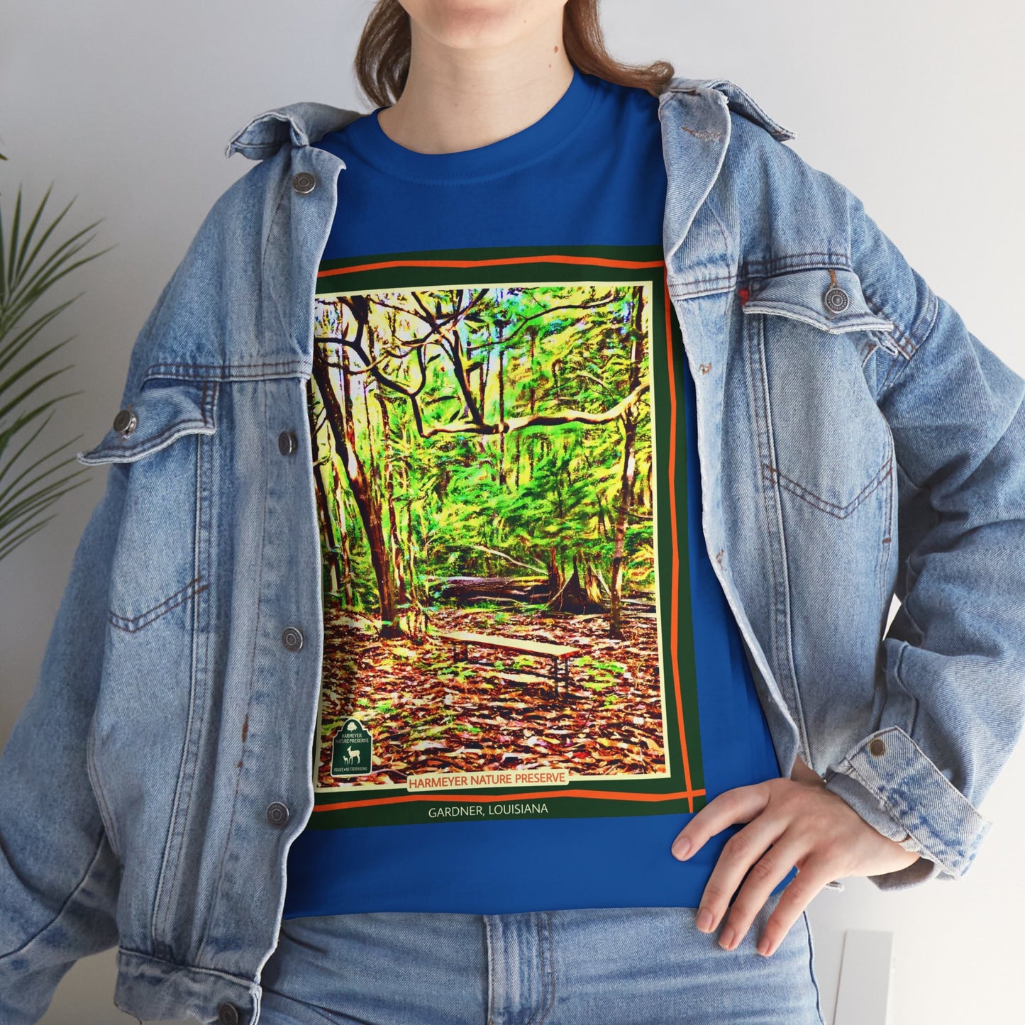 Harmeyer Nature Preserve Tee — Stylized Nature Park Graphic