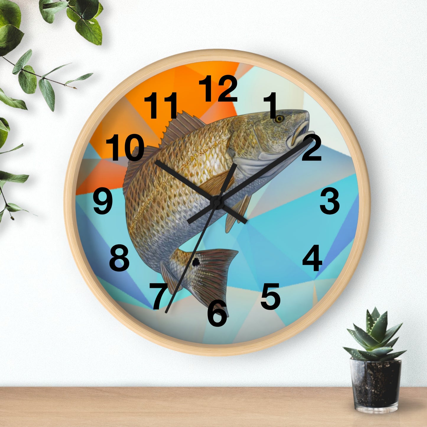 Louisiana Redfish Wall Clock