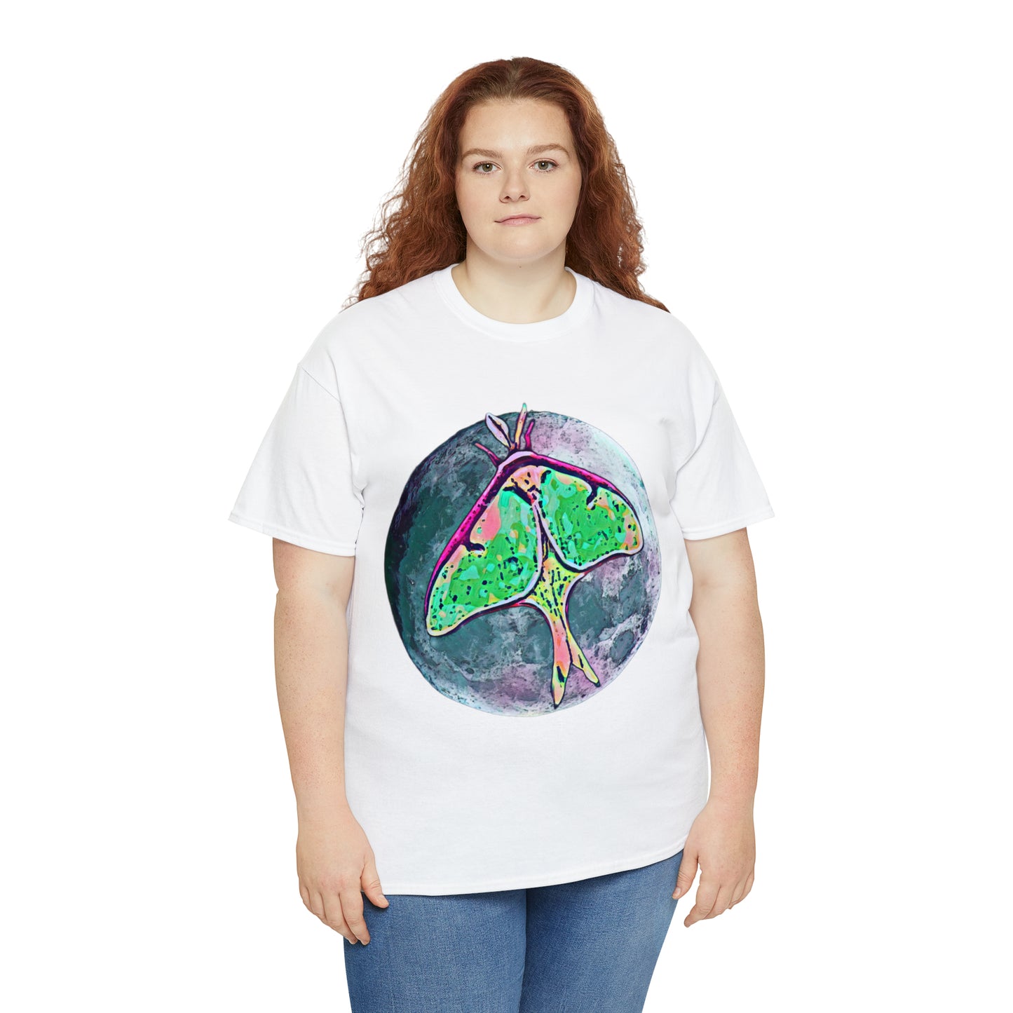 Luna Moth Unisex Heavy Cotton Tee