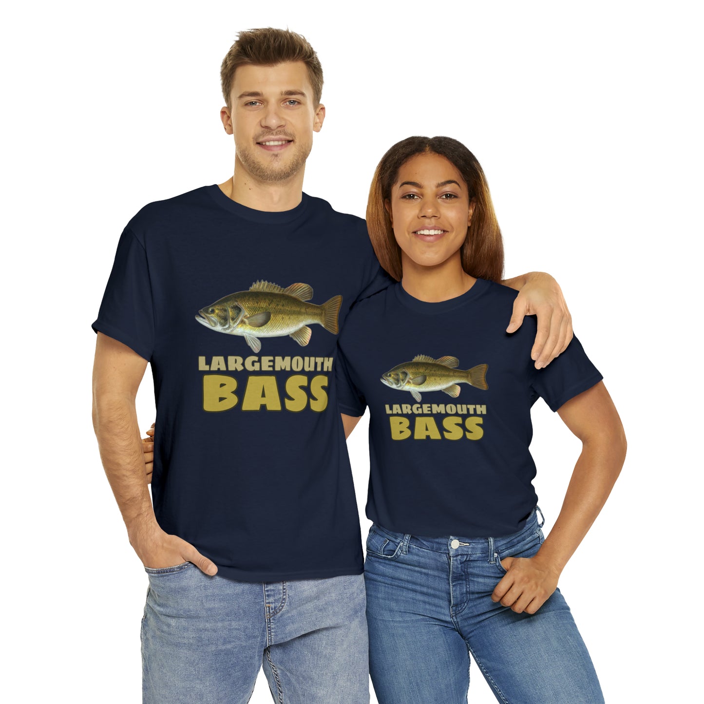 Largemouth Bass Unisex Heavy Cotton Tee