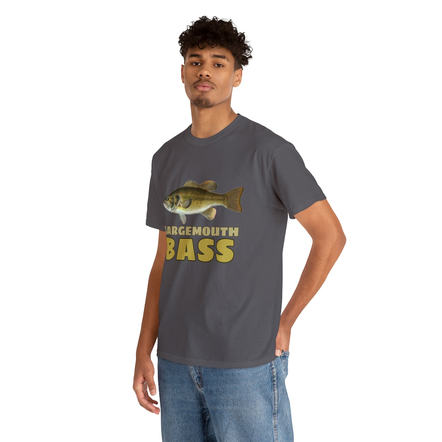 Largemouth Bass Unisex Heavy Cotton Tee