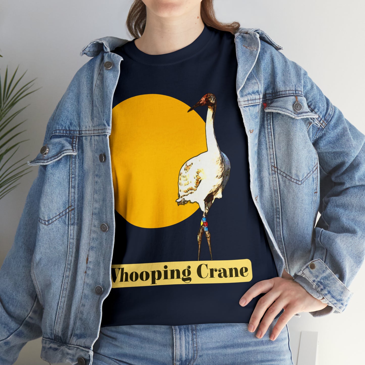 Whooping Crane Unisex Heavy Cotton Tee