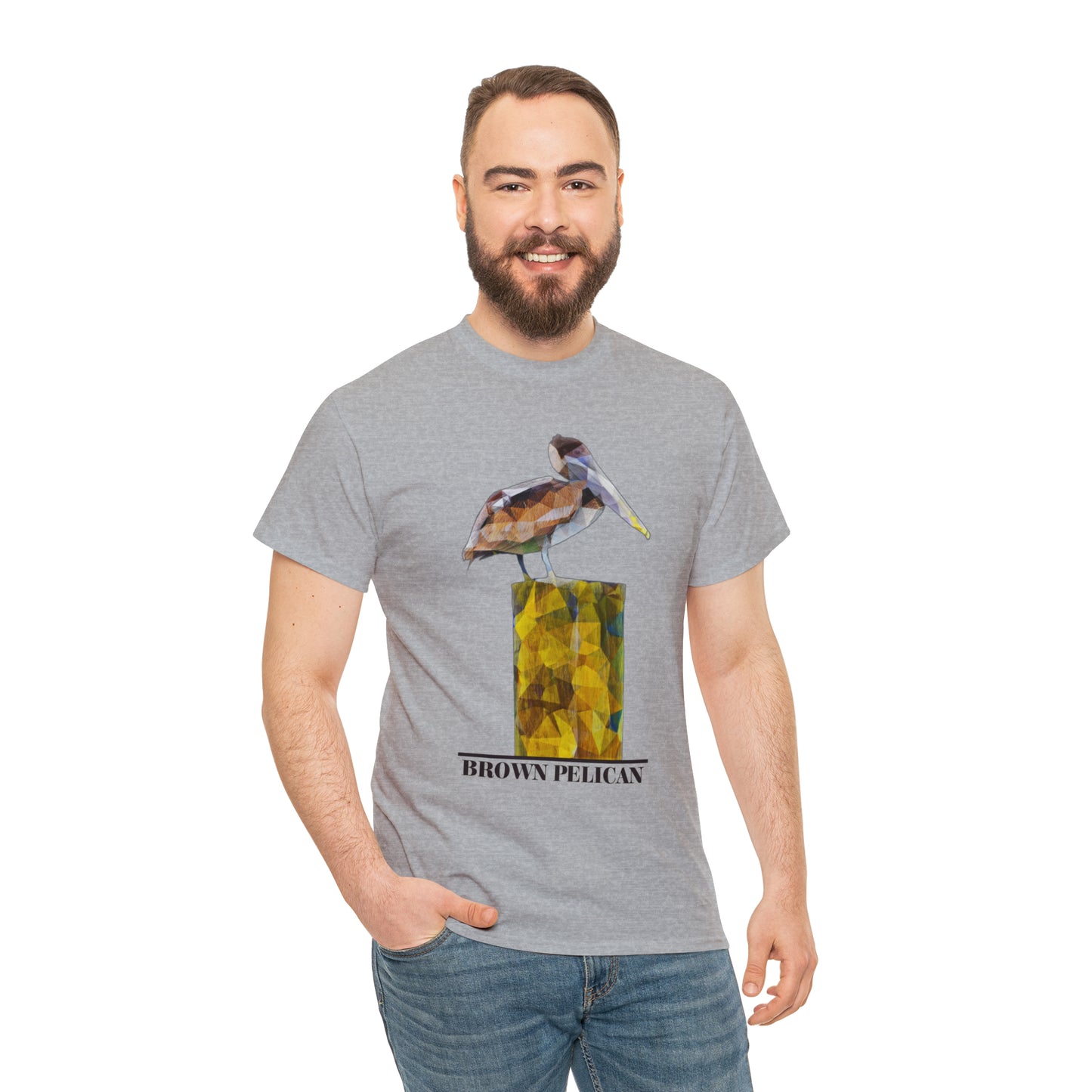 Brown Pelican Unisex Heavy Cotton Tee