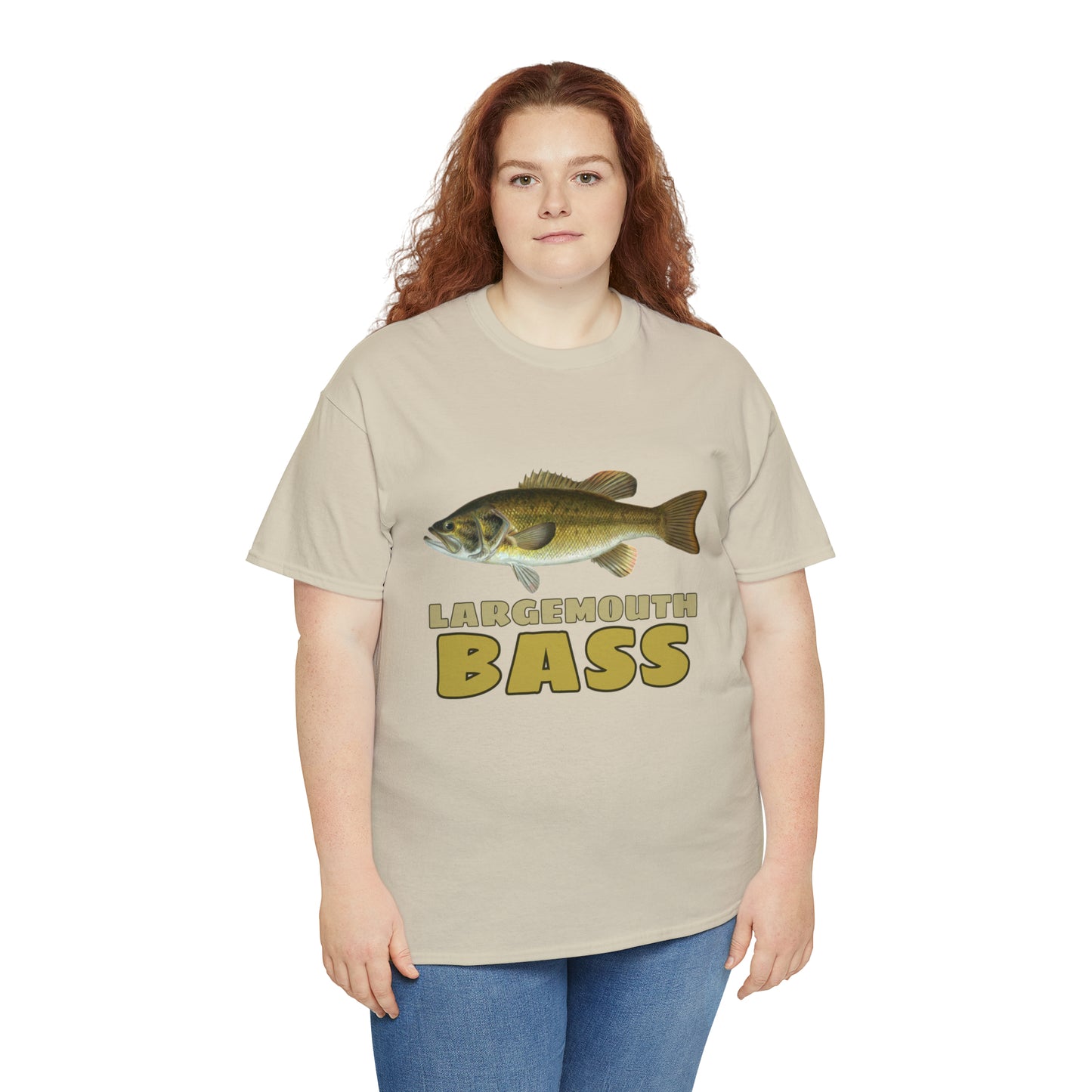 Largemouth Bass Unisex Heavy Cotton Tee