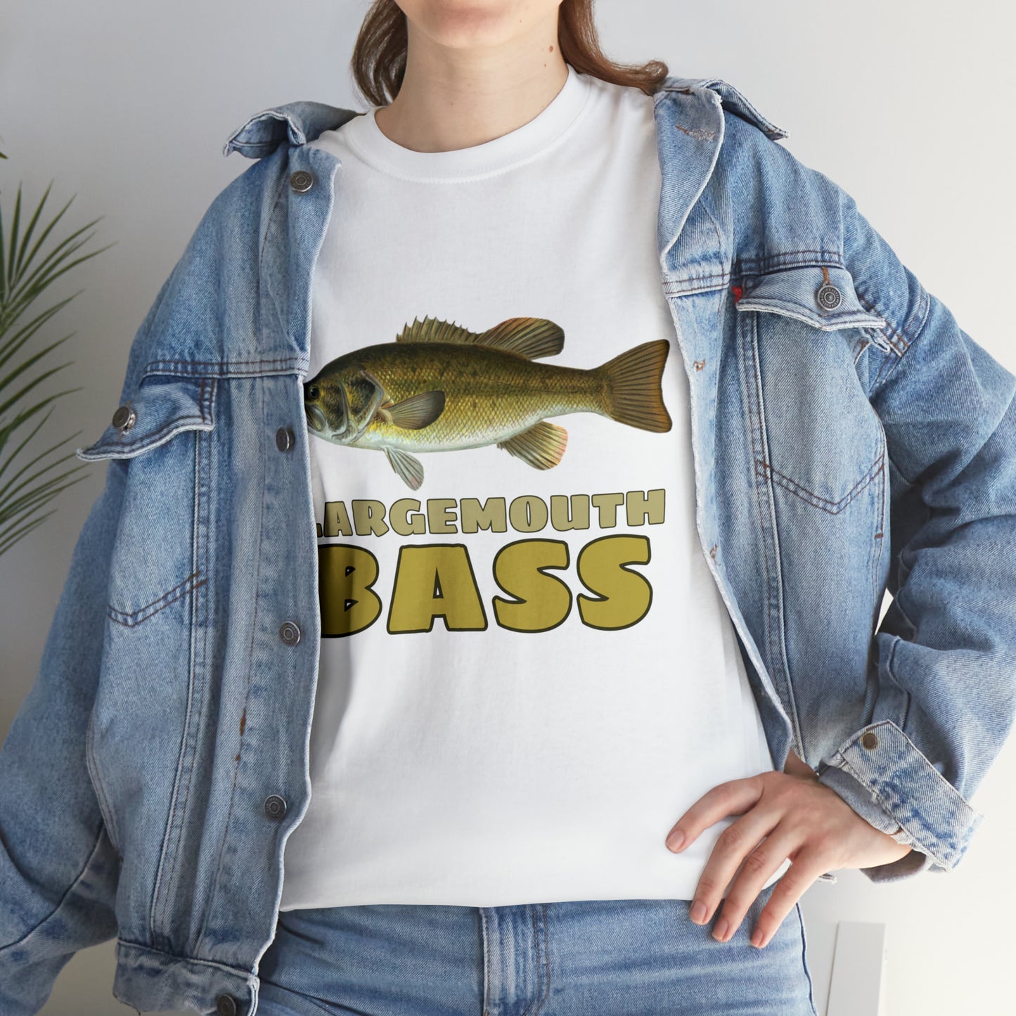 Largemouth Bass Unisex Heavy Cotton Tee