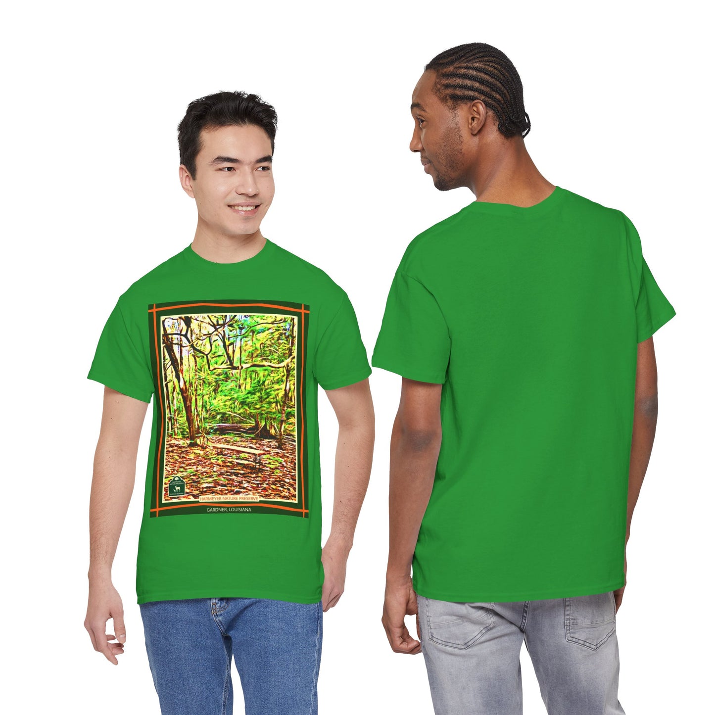 Harmeyer Nature Preserve Tee — Stylized Nature Park Graphic