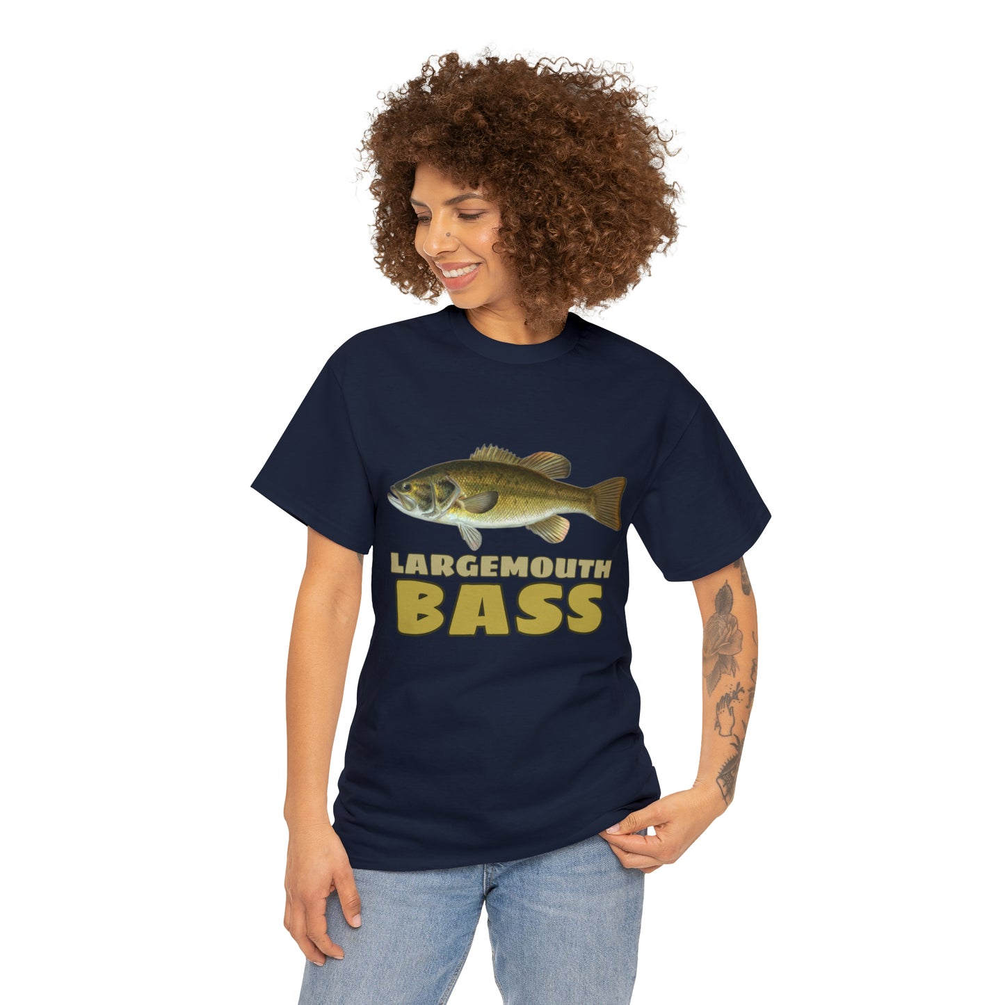 Largemouth Bass Unisex Heavy Cotton Tee