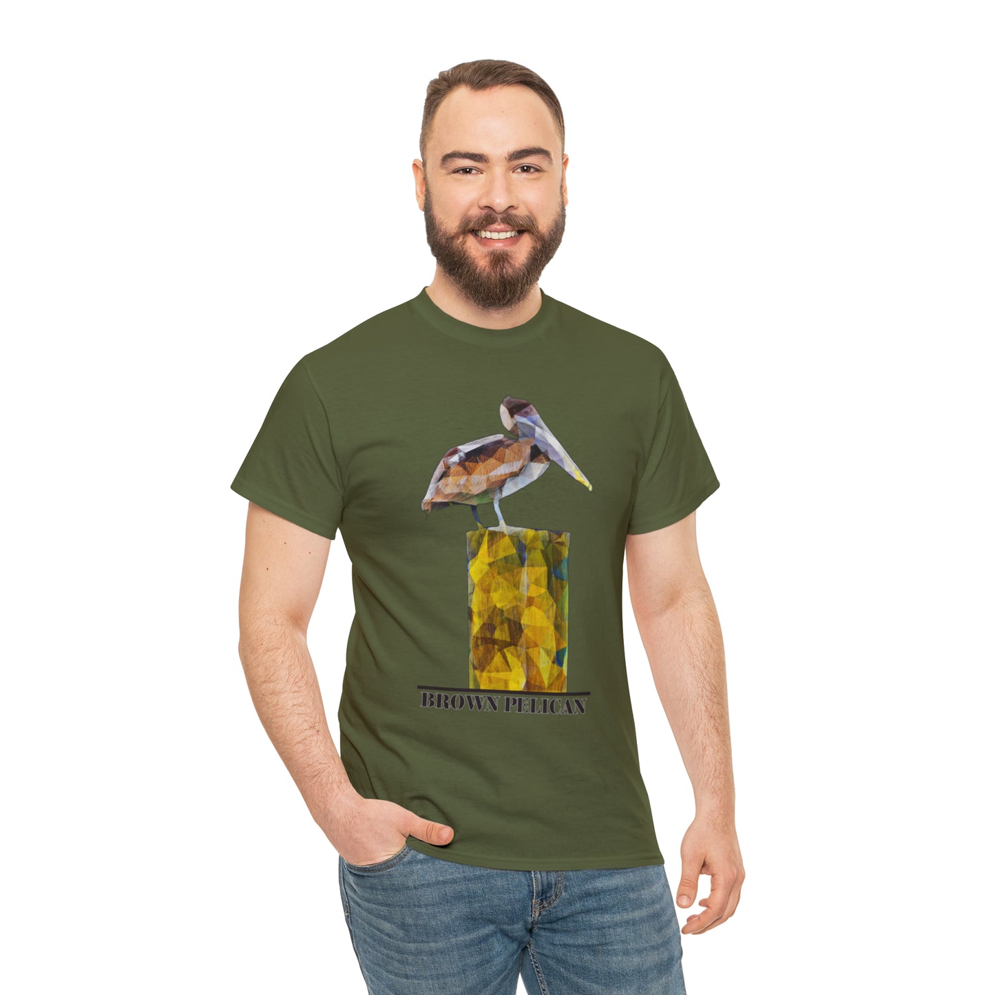 Brown Pelican Unisex Heavy Cotton Tee