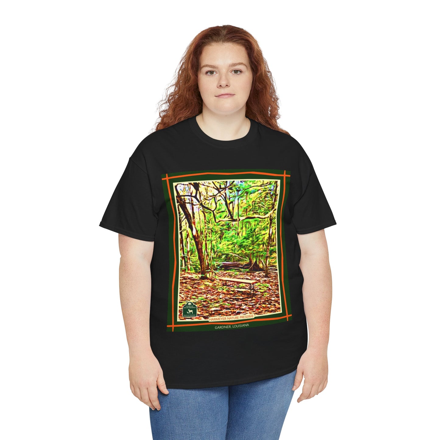 Harmeyer Nature Preserve Tee — Stylized Nature Park Graphic