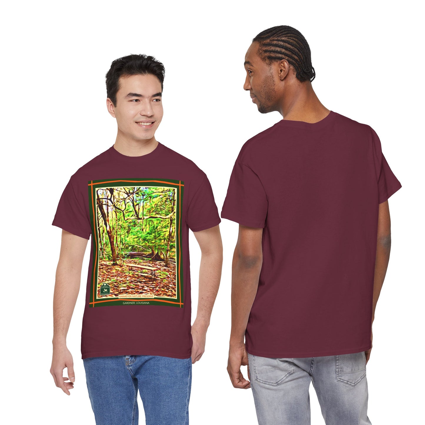 Harmeyer Nature Preserve Tee — Stylized Nature Park Graphic
