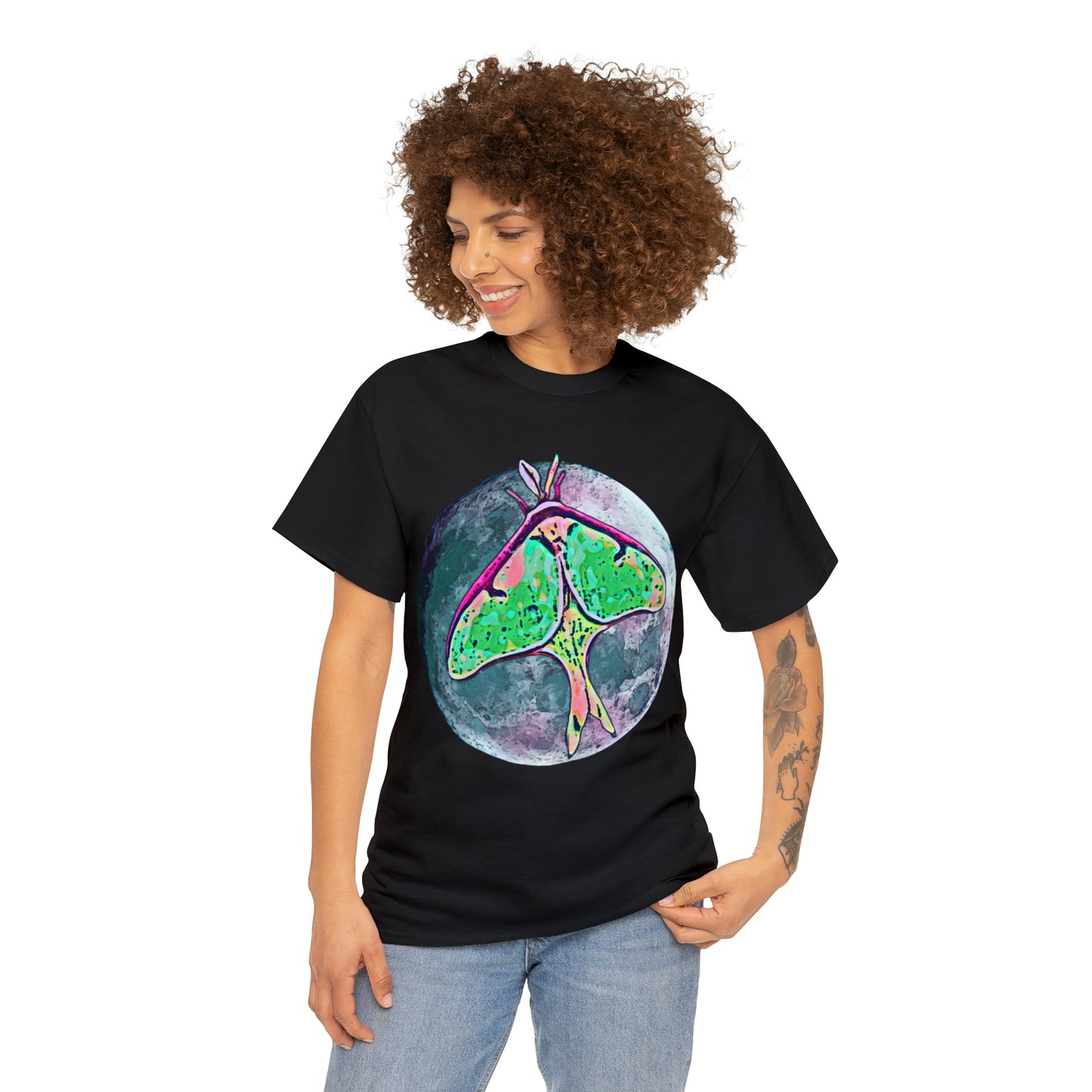 Luna Moth Unisex Heavy Cotton Tee