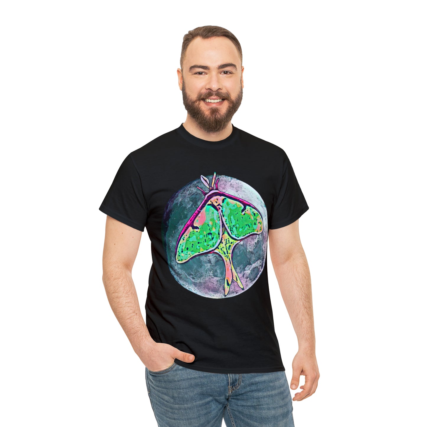 Luna Moth Unisex Heavy Cotton Tee