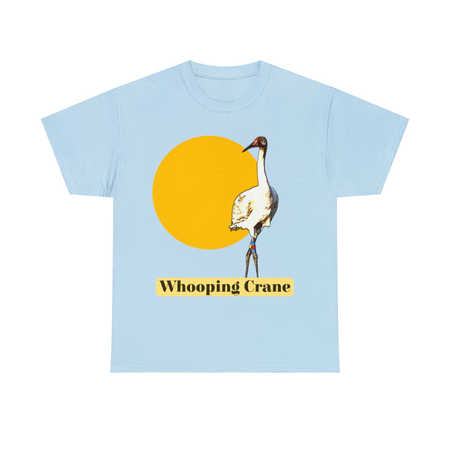 Whooping Crane Unisex Heavy Cotton Tee